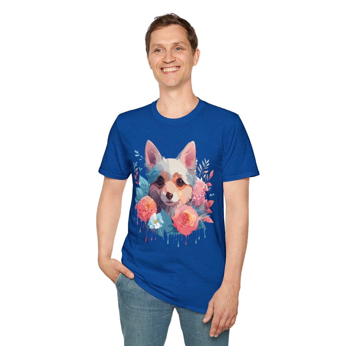 Dog Shirt Unisex Animal Print Tee With Cute Dog Designs And Comfort