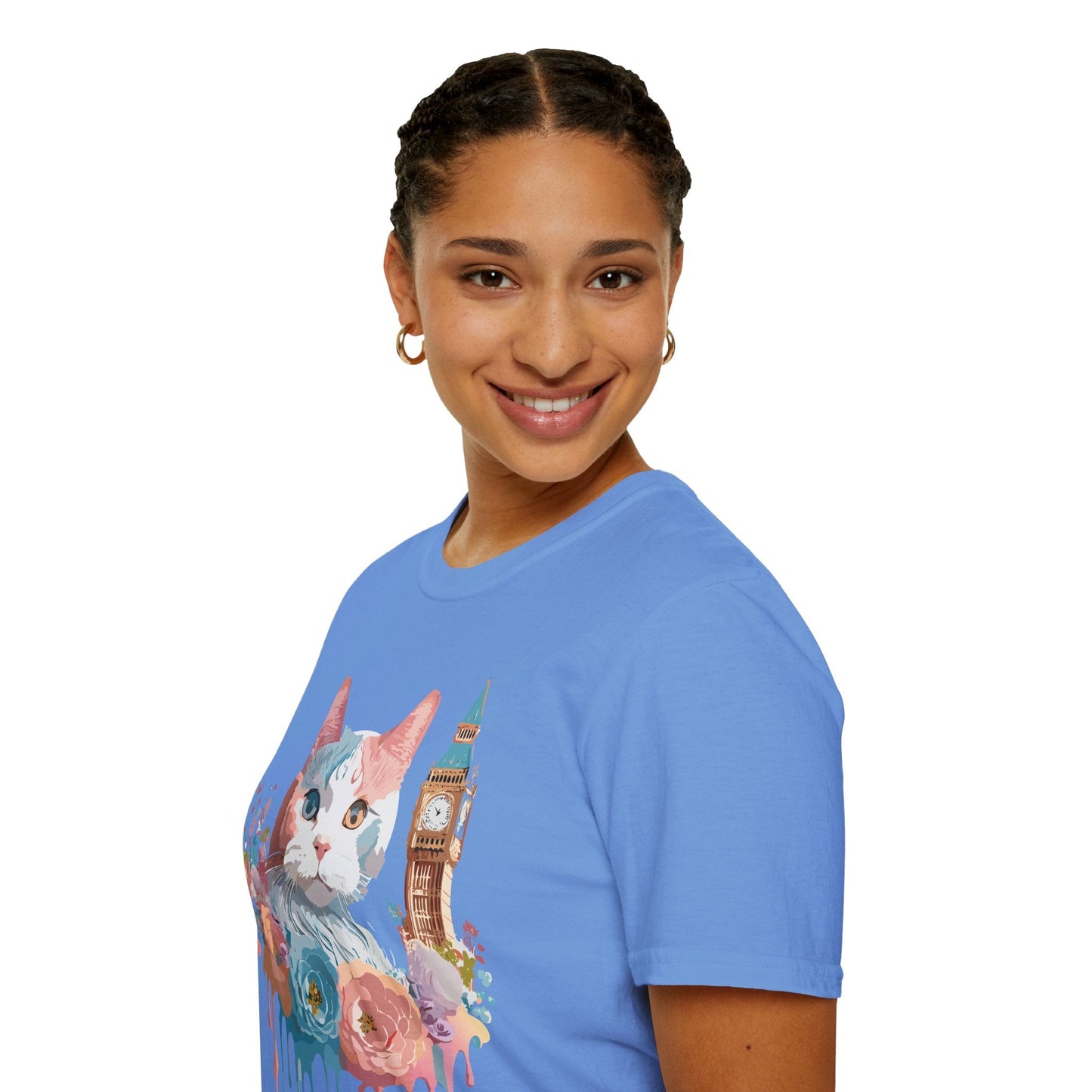 Cat Shirt Unisex Tee Softstyle 64000 Gildan Ring Spun Cotton