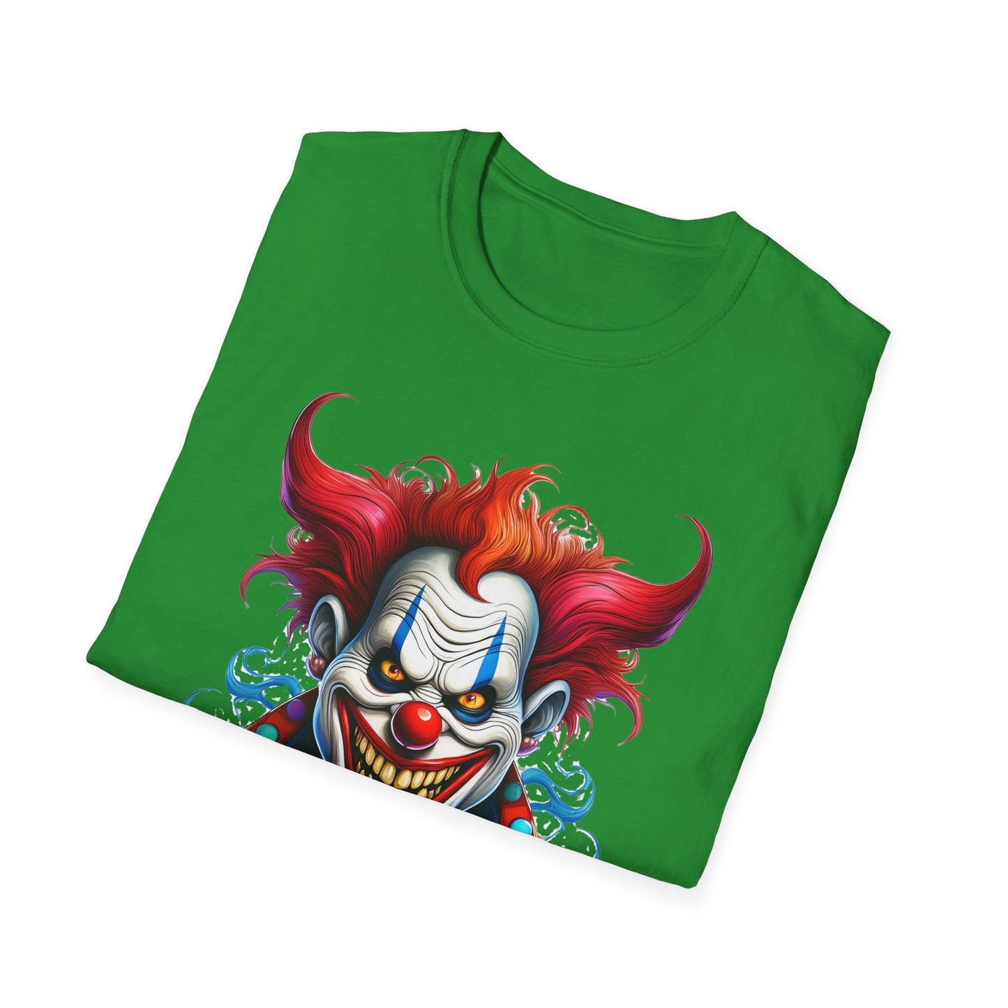 Clown Shirt Unisex Tee Circus Shirt Funny Man Shirt Scary Man Tee 100 Percent Cotton Gildan 64000
