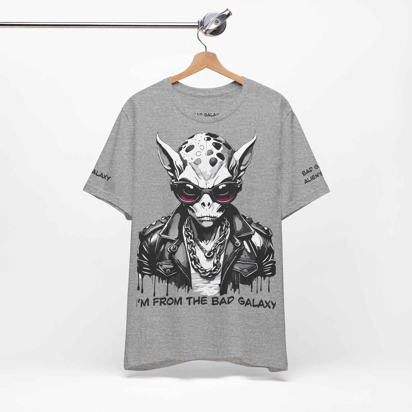 Alien Tee Shirt From Bad Galaxy 100 Cotton Made To Order With Eco Friendly Inks USA