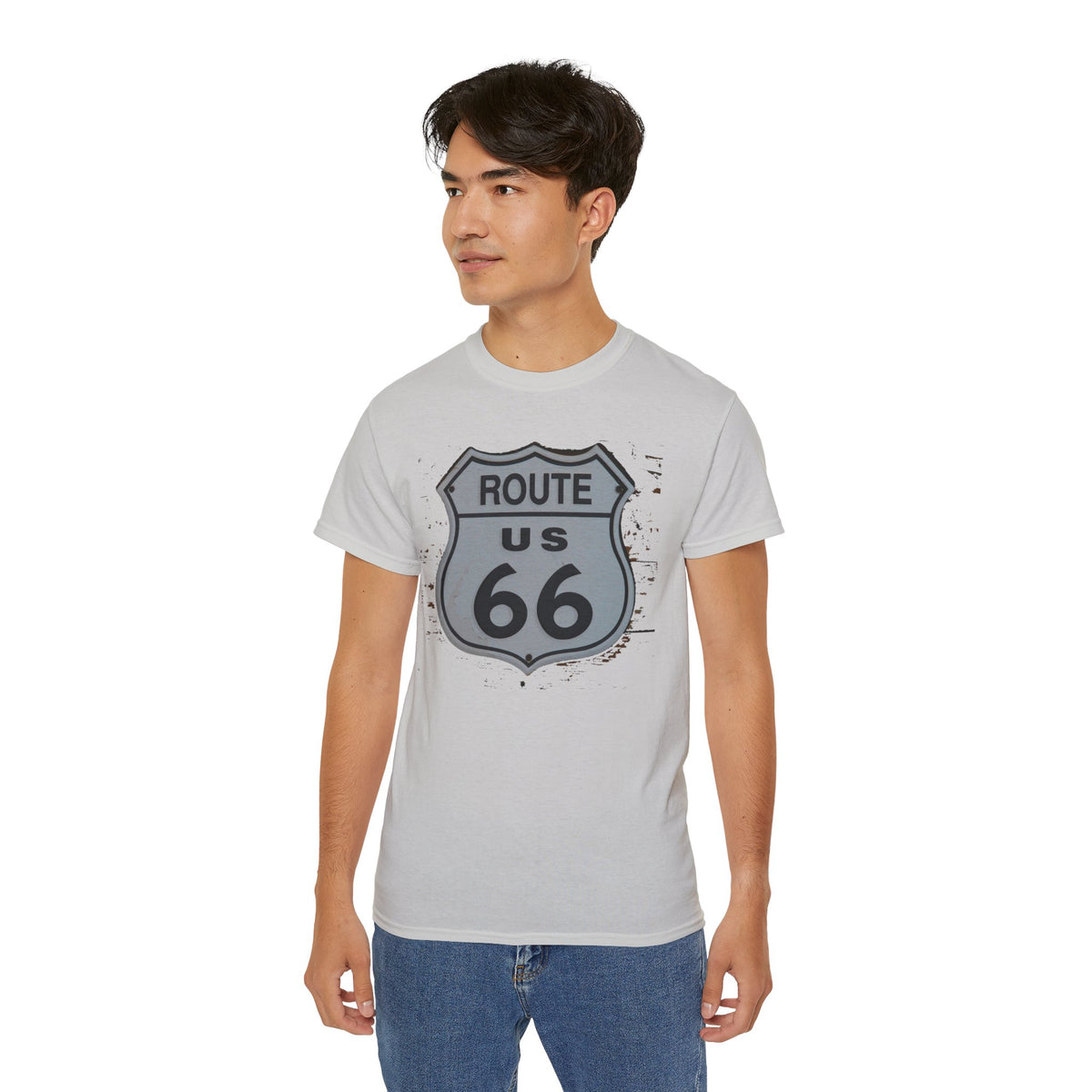 Route 66 Vintage Graphic Tee Unisex 100 Cotton Gildan T-Shirt