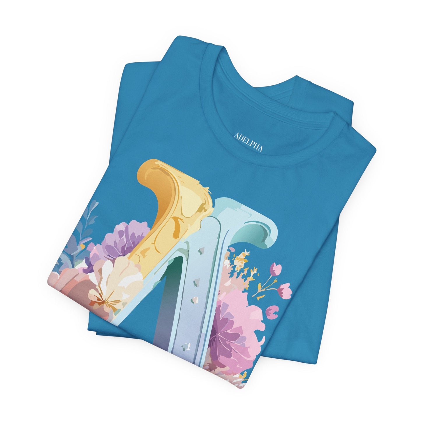 Letter A Shirt Unisex Graphic Tee With Vintage Inspired Adelpha Artwork For Everyday Wear