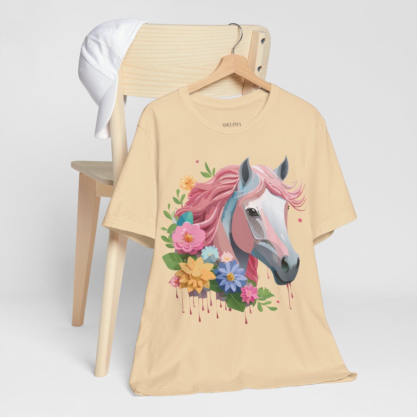 Horse Graphic Unisex 100 Cotton Vintage Animal Art T-Shirt 1