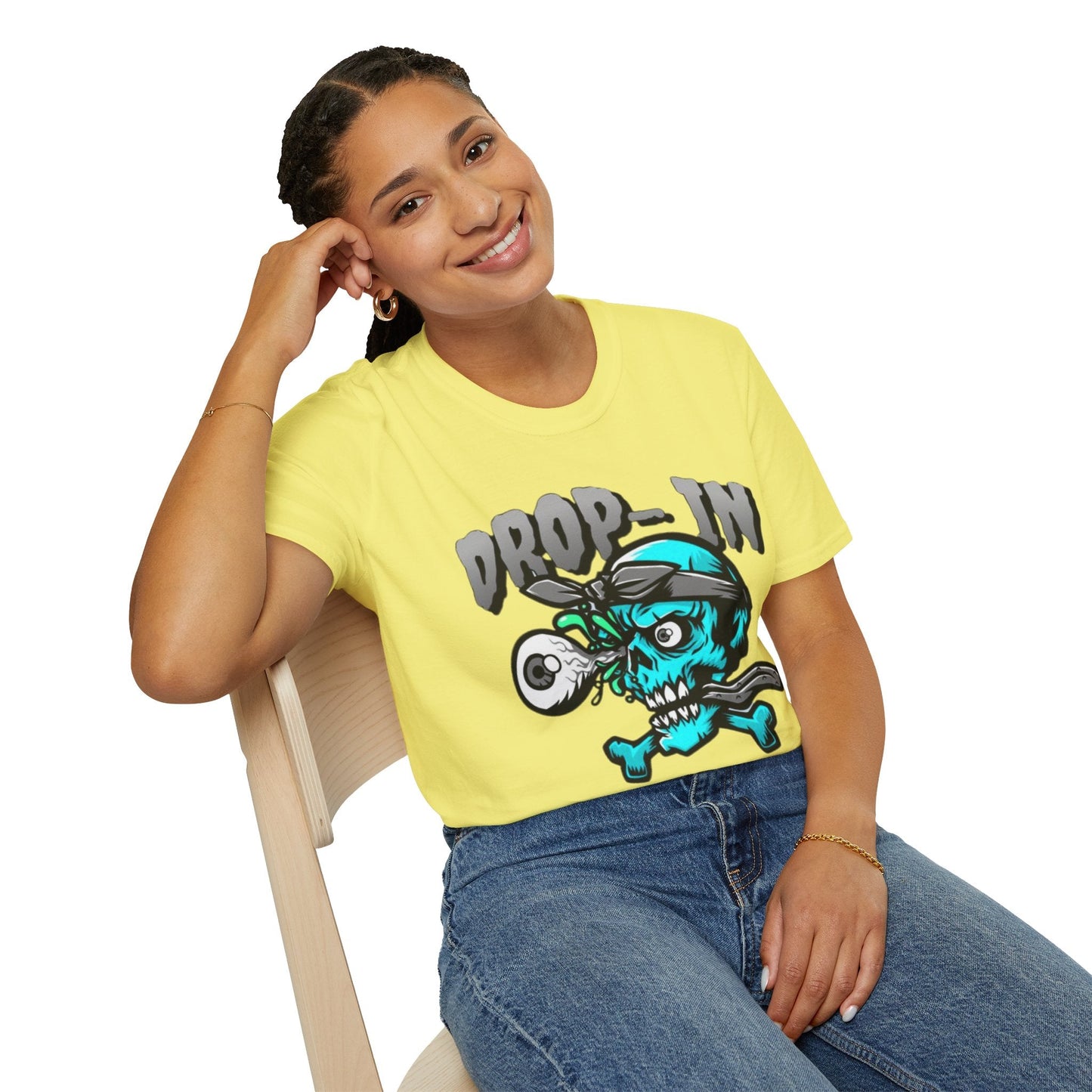 Unisex Skull T Shirt Skeleton Shirt With Skull Artwork Gildan Softstyle 64000 Cotton Tee