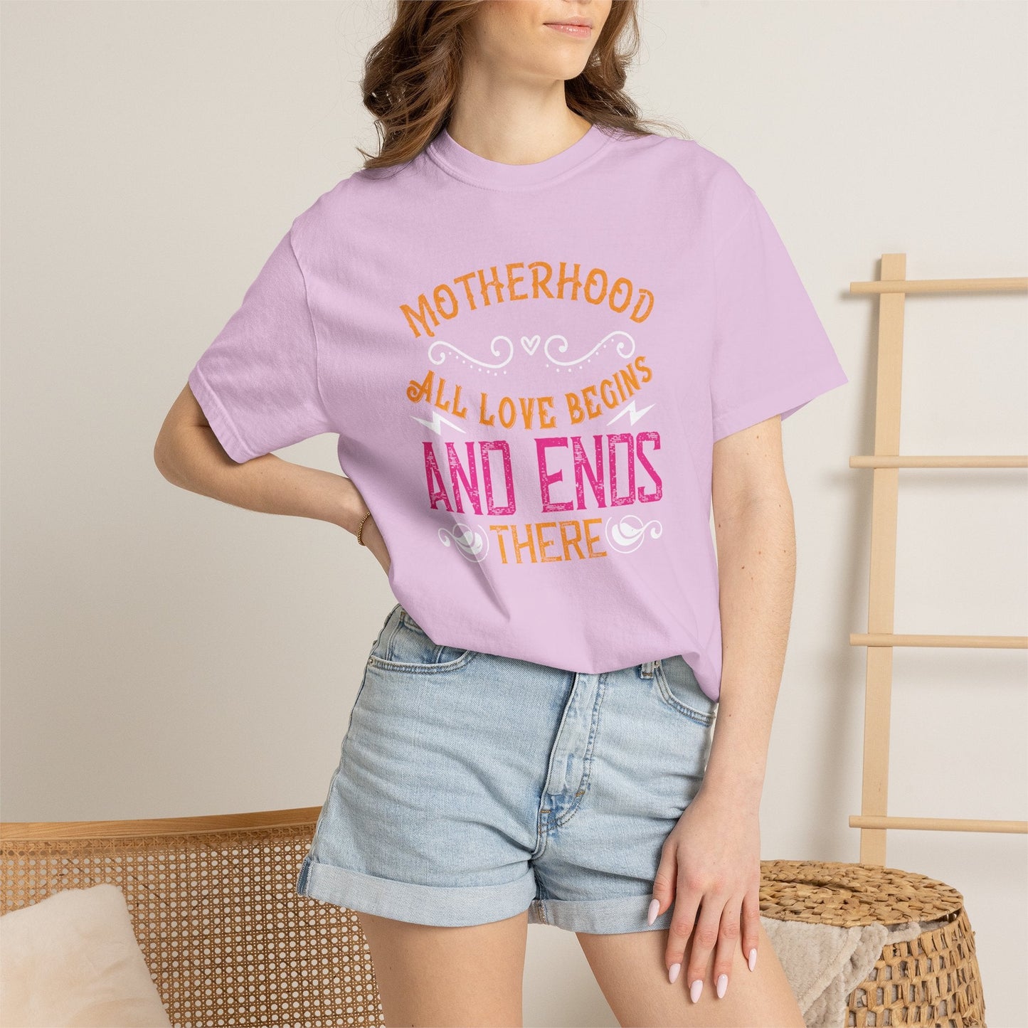 Mom T-shirt Mother Day Mama Tee Unisex Comfort Colors Garment-Dyed Cotton h85