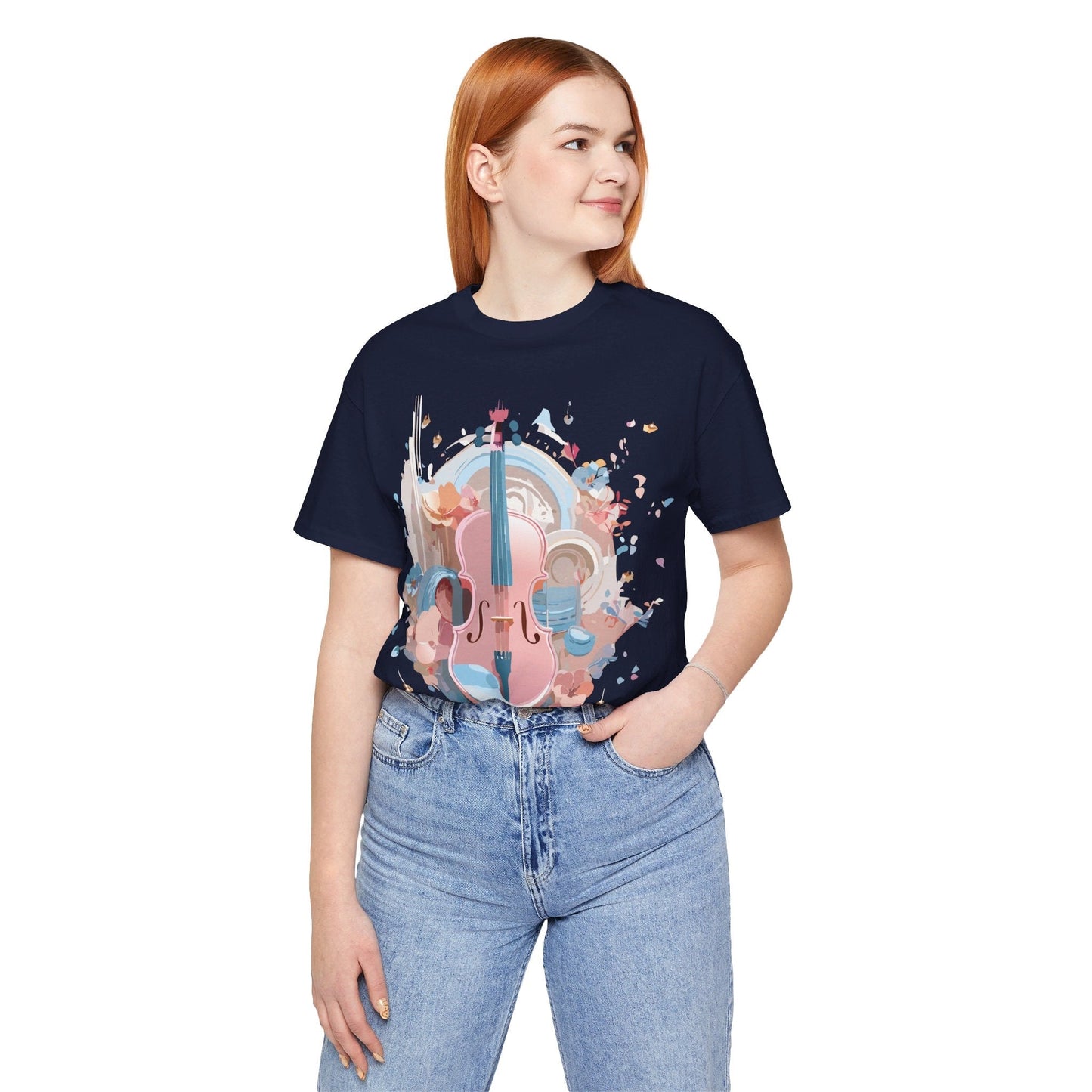 Music T Shirt Unisex Graphic Tee By Adelpha Art Design Vintage Inspired Short Sleeve