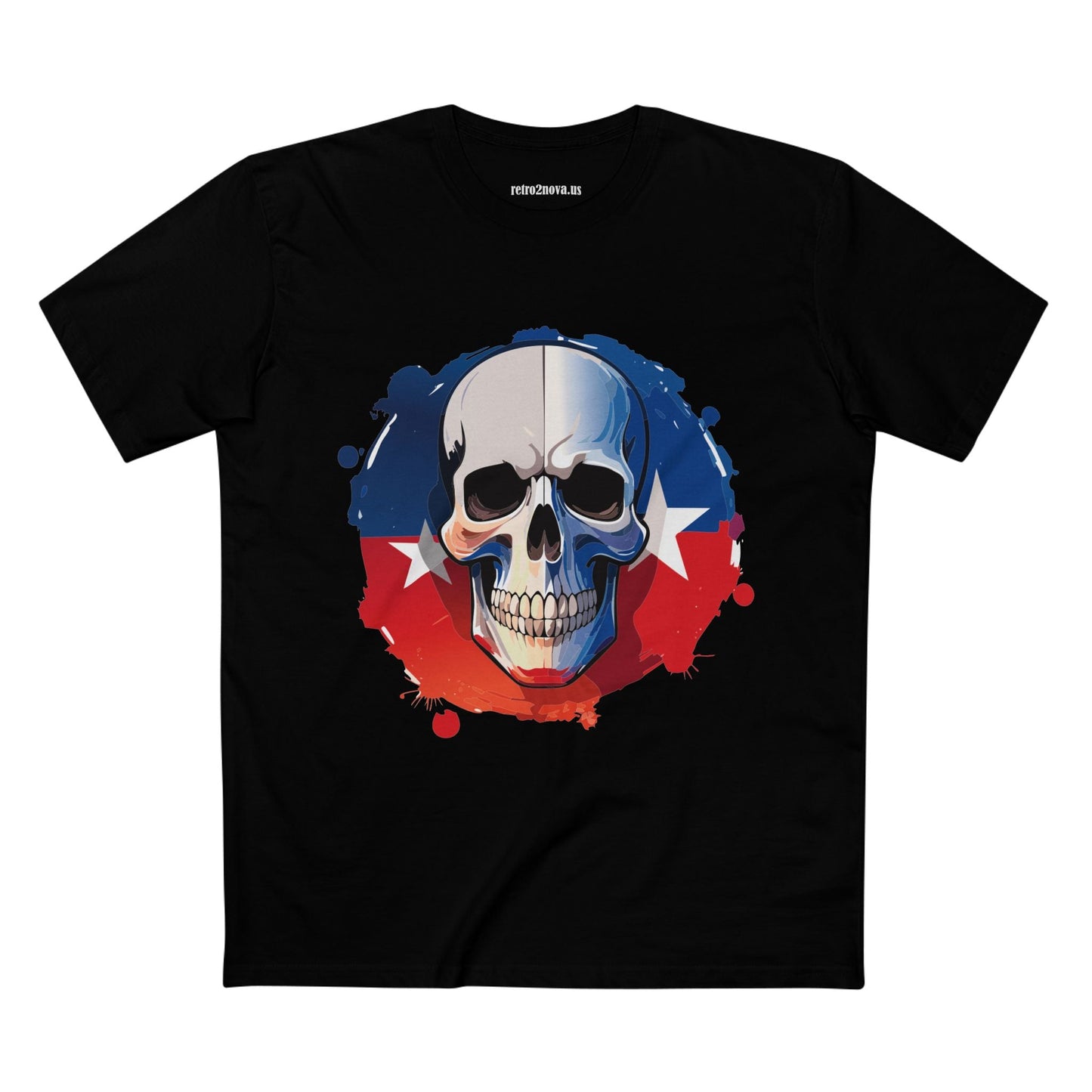 Skull And Skeleton Shirt Unisex Premium Cotton Tee With Original Art Design From Retro2Nova