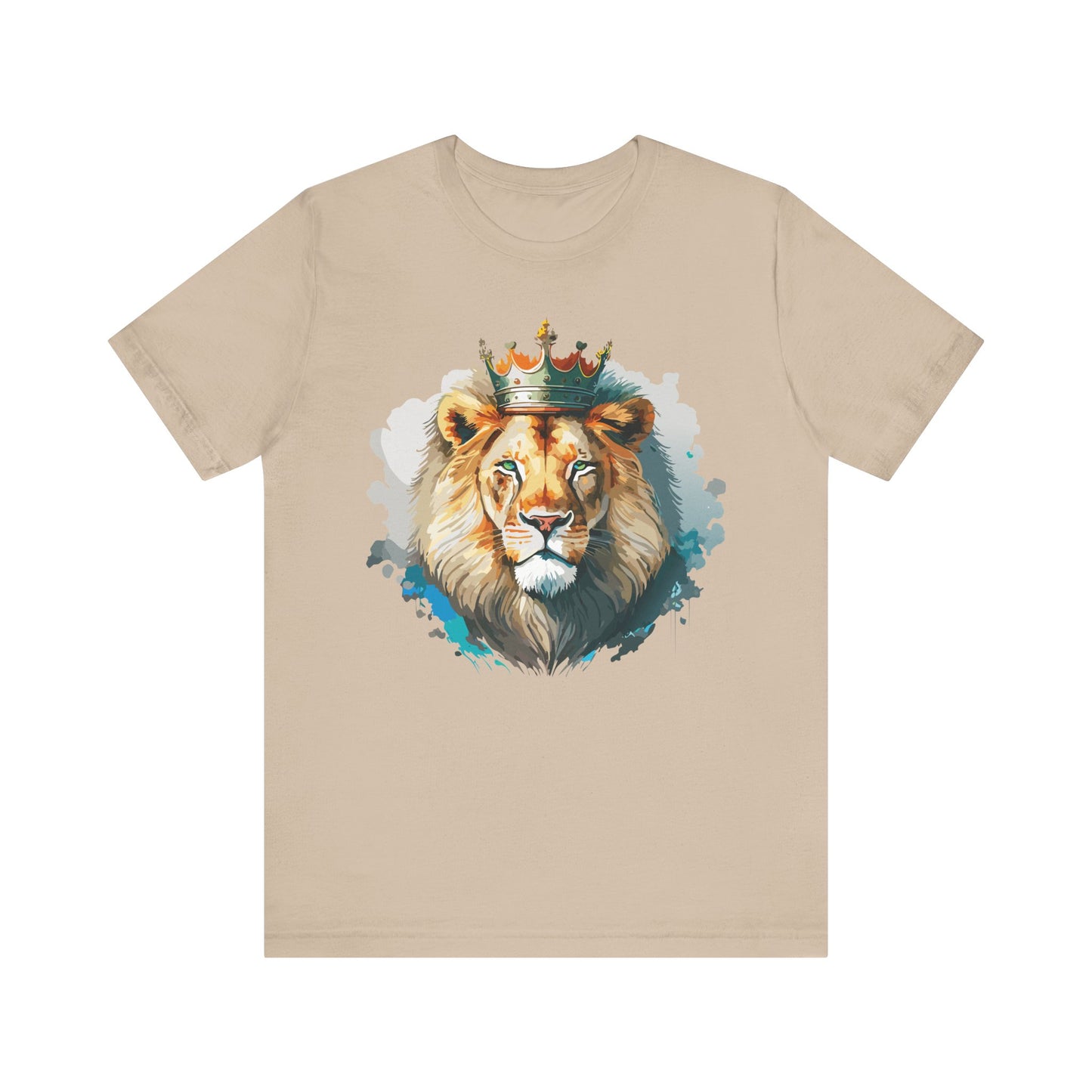 Lion Shirt, Animal Shirt, T-Shirt with Lion, Art Design Tee, Animal Tees, Safari T-Shirt, Crown Tee 13