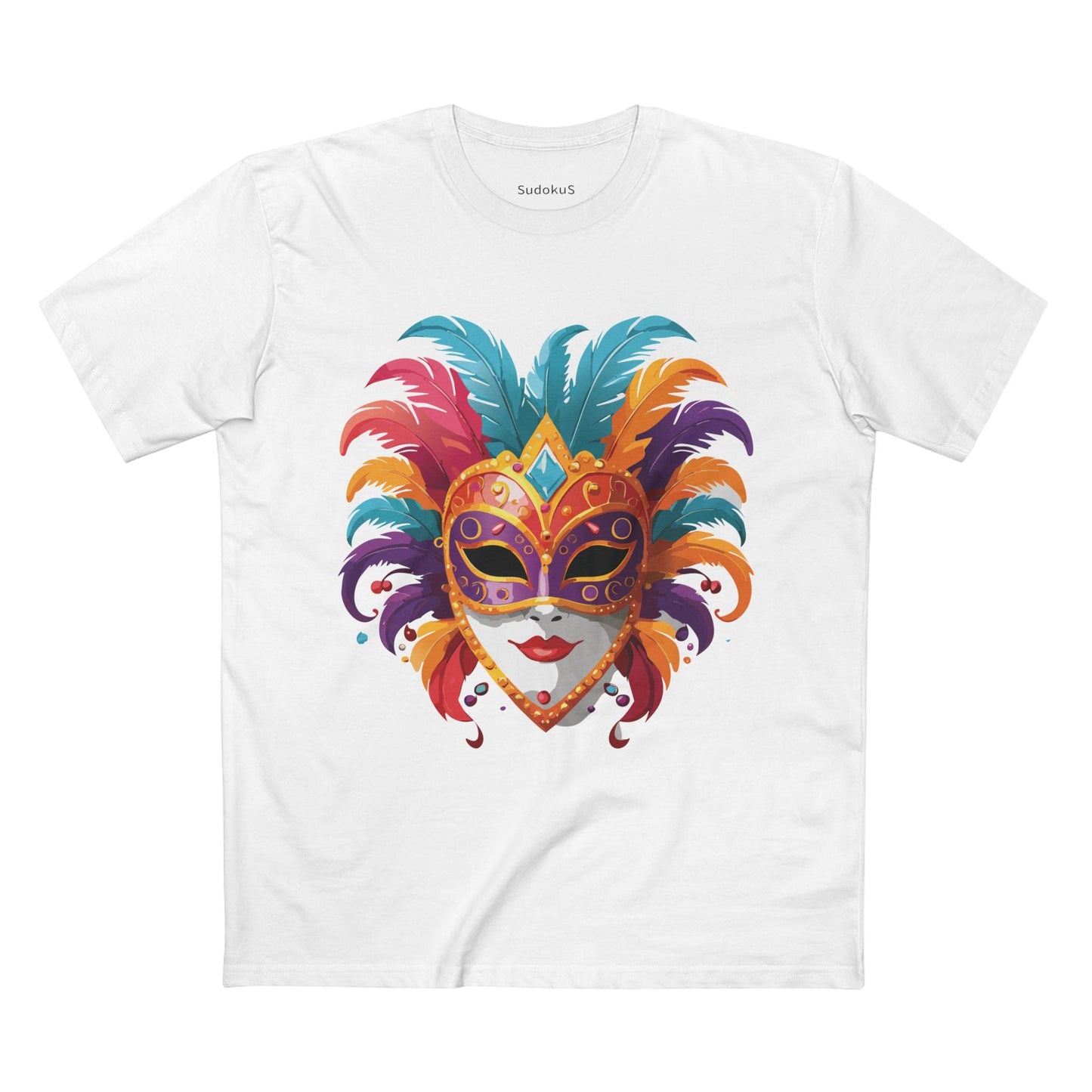 Mask Graphic Unisex 100 Cotton Staple Tee 36