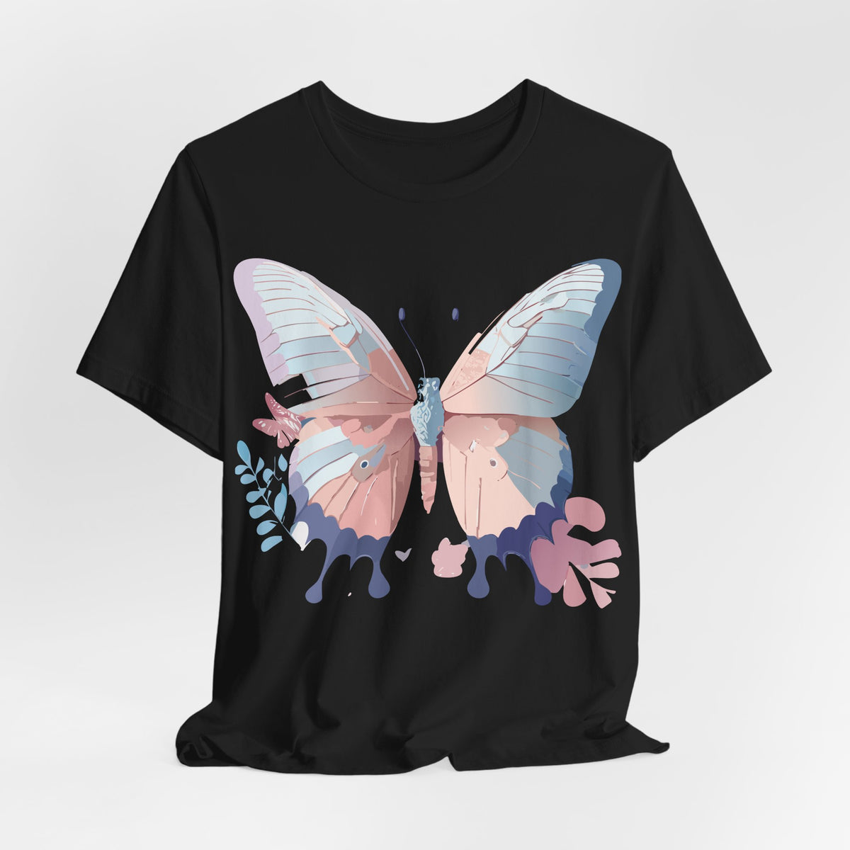 Butterfly Graphic Unisex Cotton Bella+Canvas Tee with Art Design n70