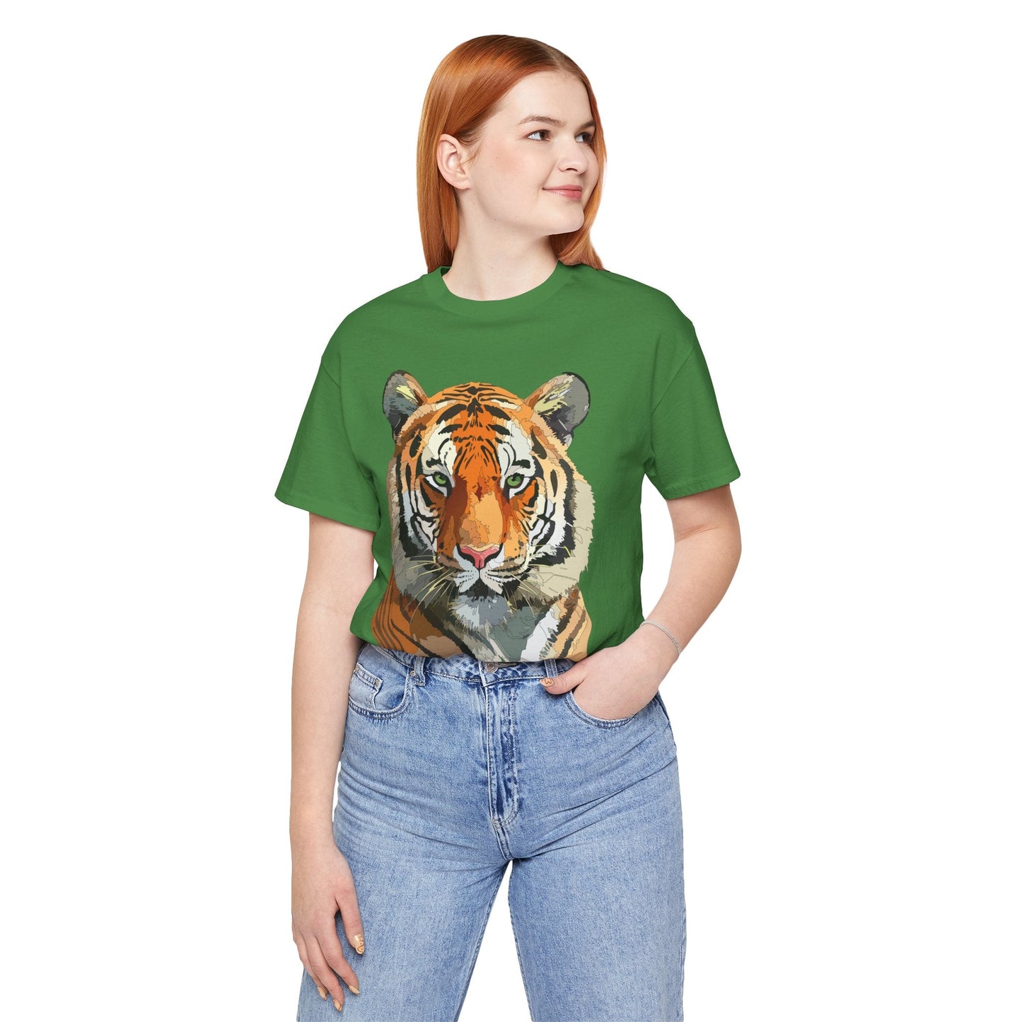 Unisex Animal Graphic Tee Shirt With Wildlife Art Design For Everyday Comfort Gildan 64000
