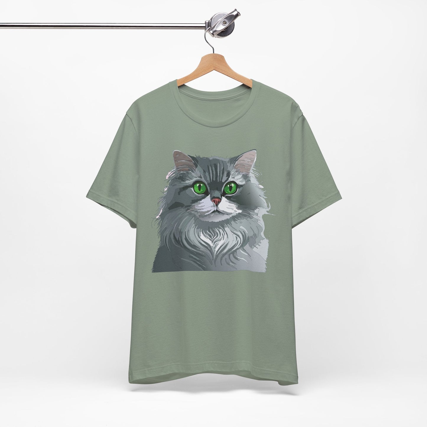 Unisex Animal Shirt With Art Design Animals Tee Short Sleeve Jersey Style Wild Animals Shirt