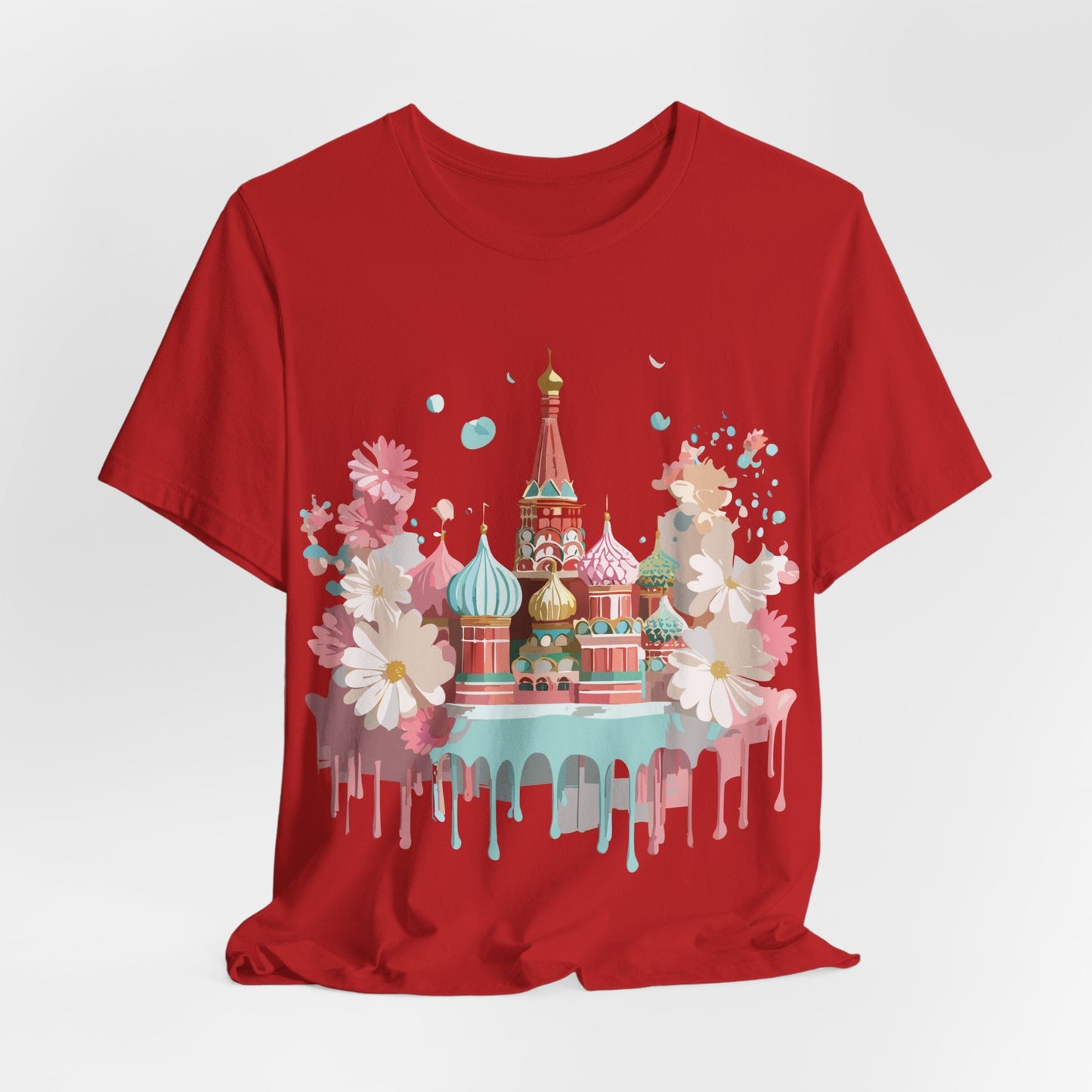 Unisex Moscow Tourist Shirt Graphic Tee by Adelpha Vintage Inspired Art Design Premium Quality