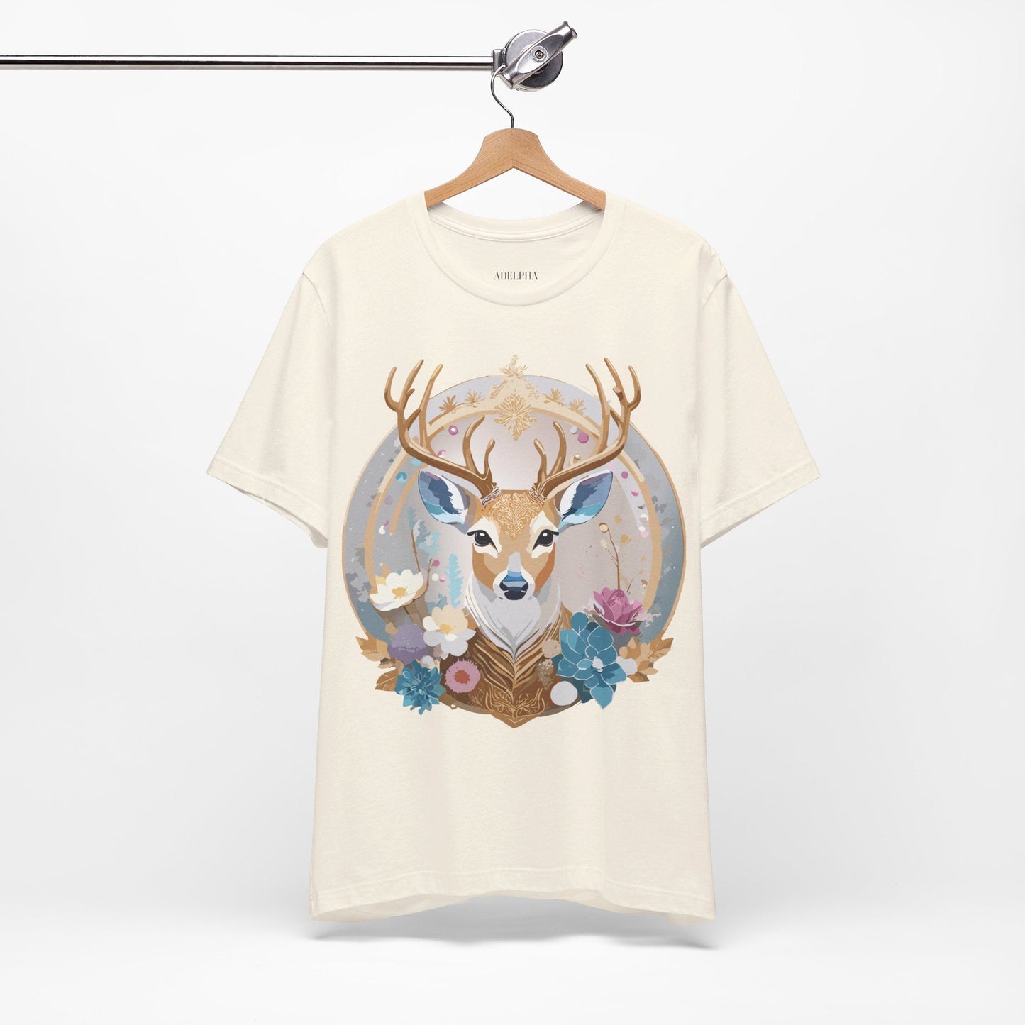 Medallion Graphic Unisex 100 Cotton Vintage Animal Medal Artwork Tee 72