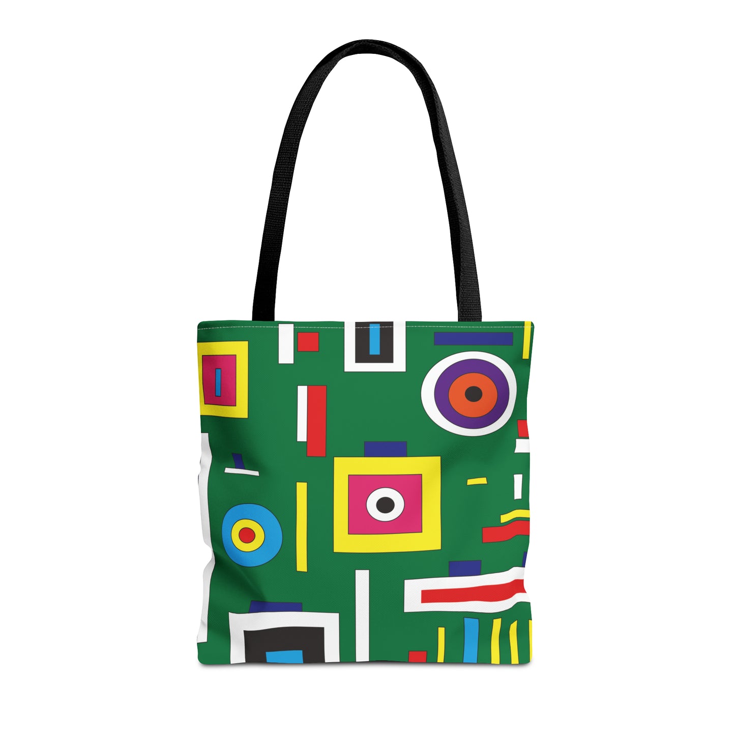 Canvas Bag with Abstract Prints