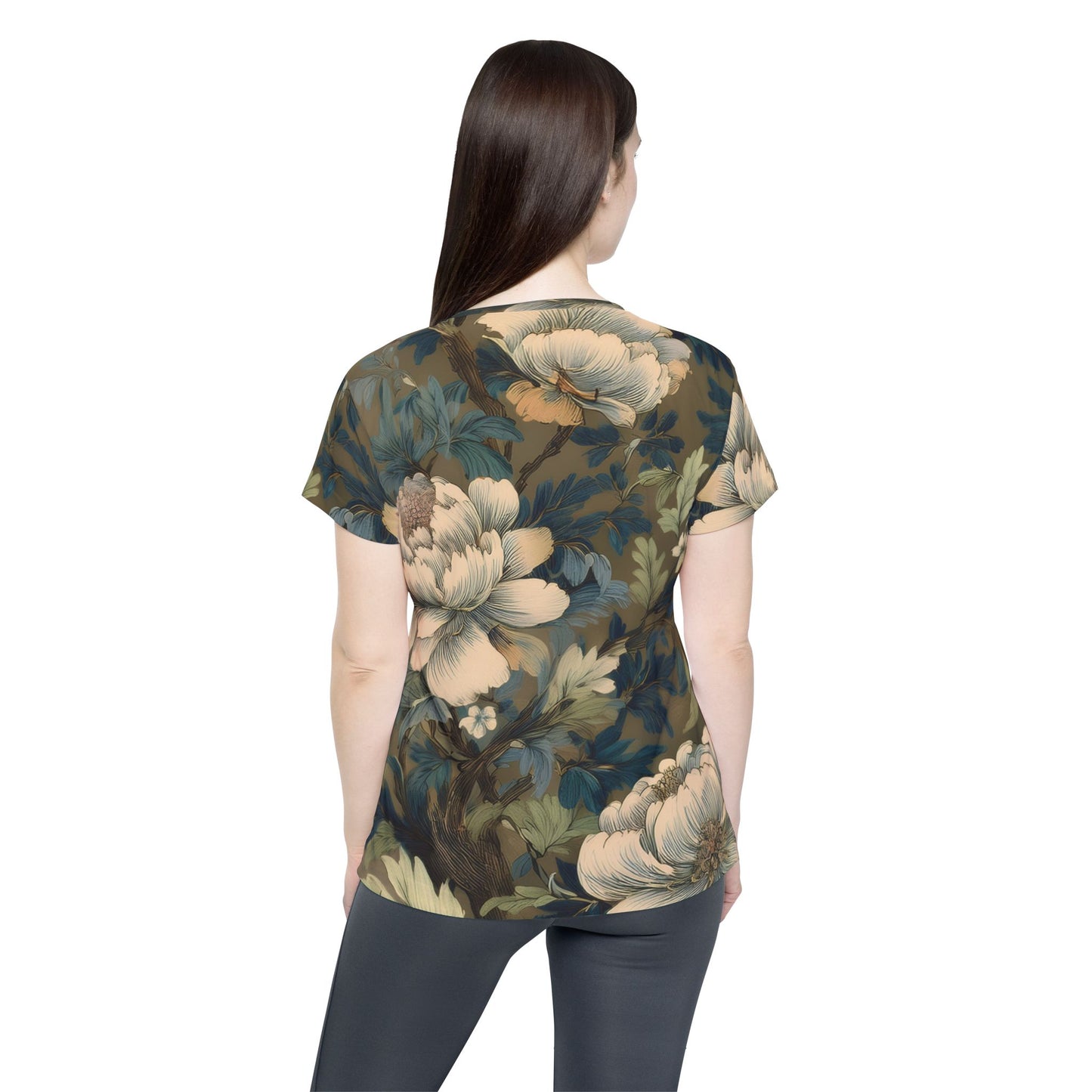 Women Poly Shirt with Floral Print F284