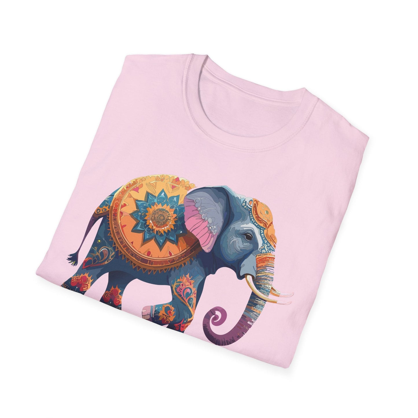 Elephant T Shirt Unisex Gildan Softstyle Tee 100 Percent Ring Spun Cotton Animal Shirt