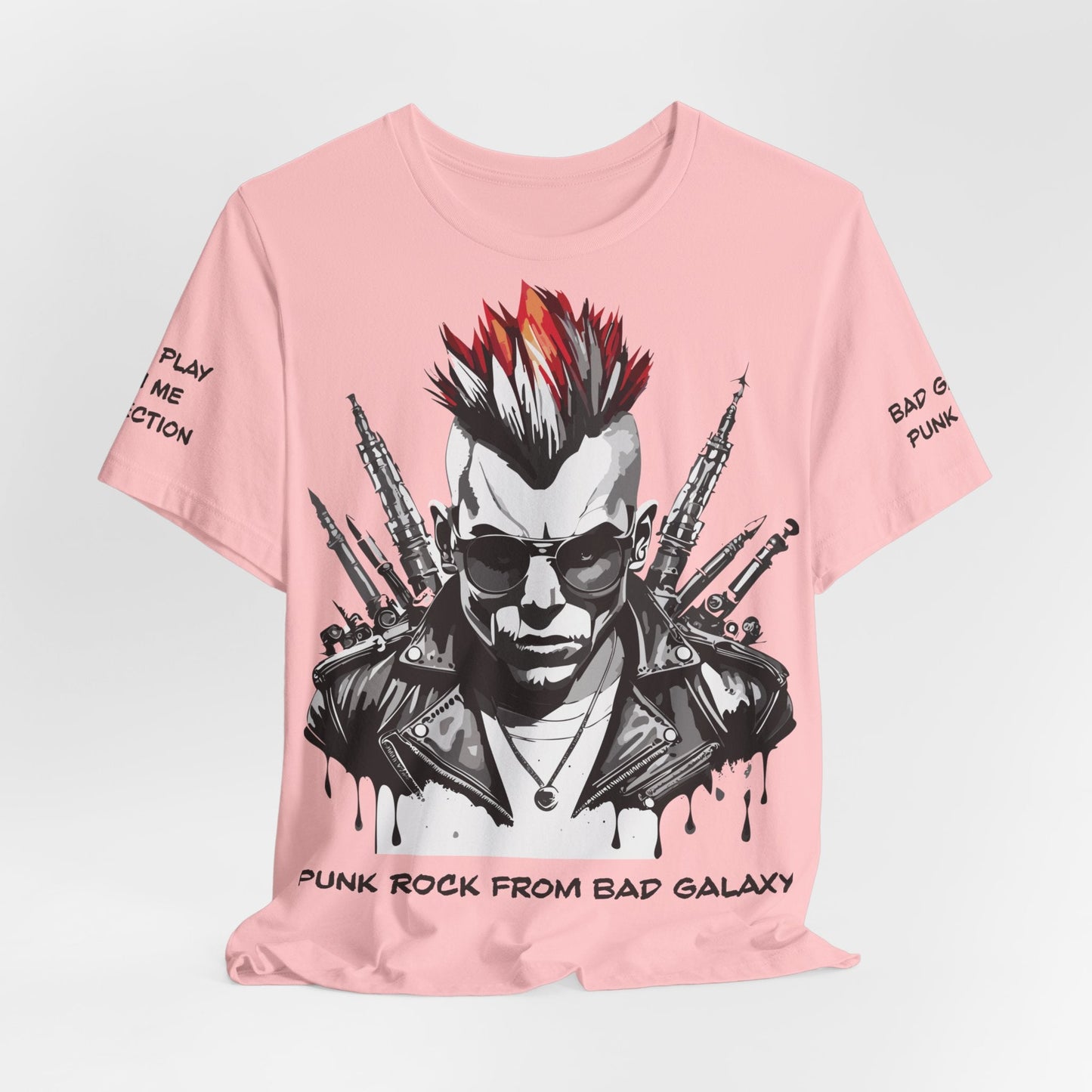 Punk Rock Tee Shirt Made To Order 100 Percent Cotton Lightweight Printed In USA Free Shipping