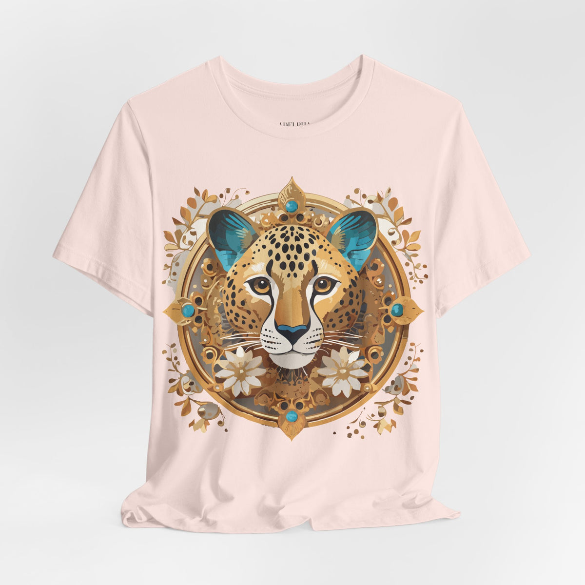 Medallion Graphic Unisex Cotton Bella+Canvas Tee with Art Design d53
