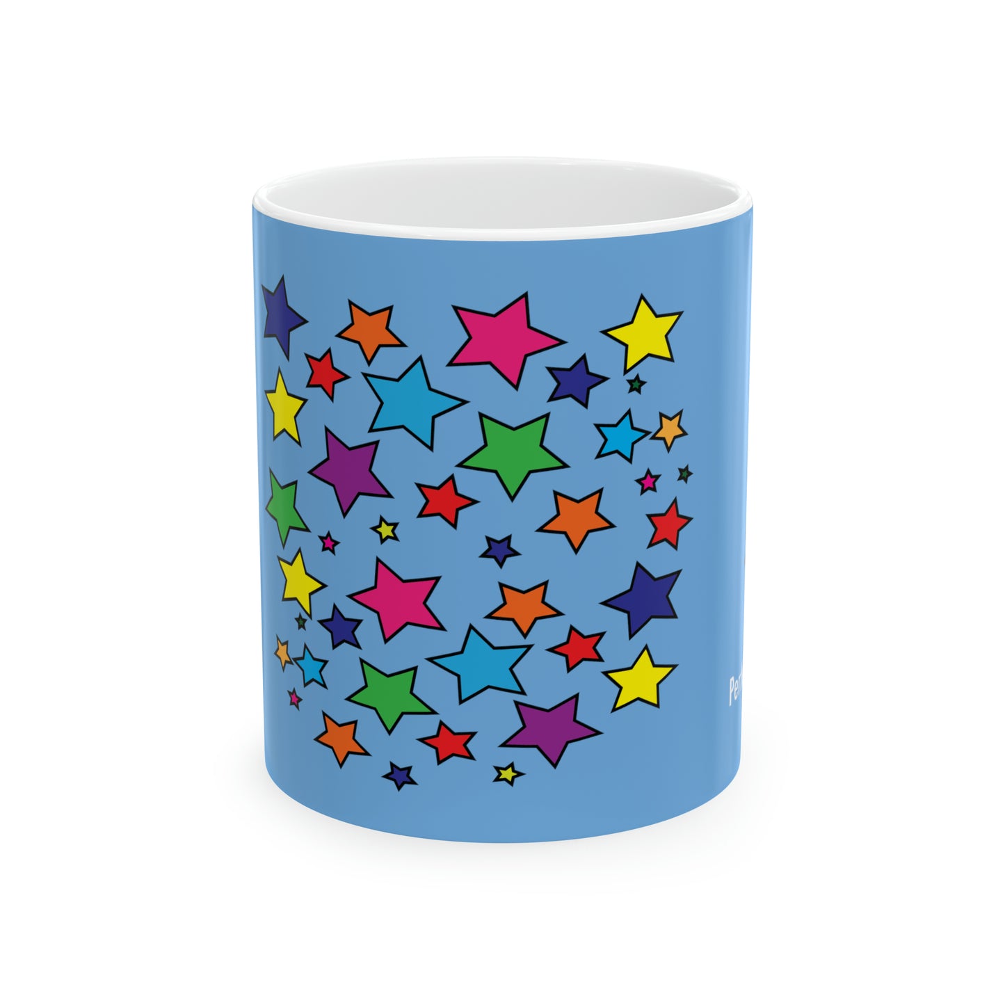 Tasse à café et à thé avec imprimé étoiles