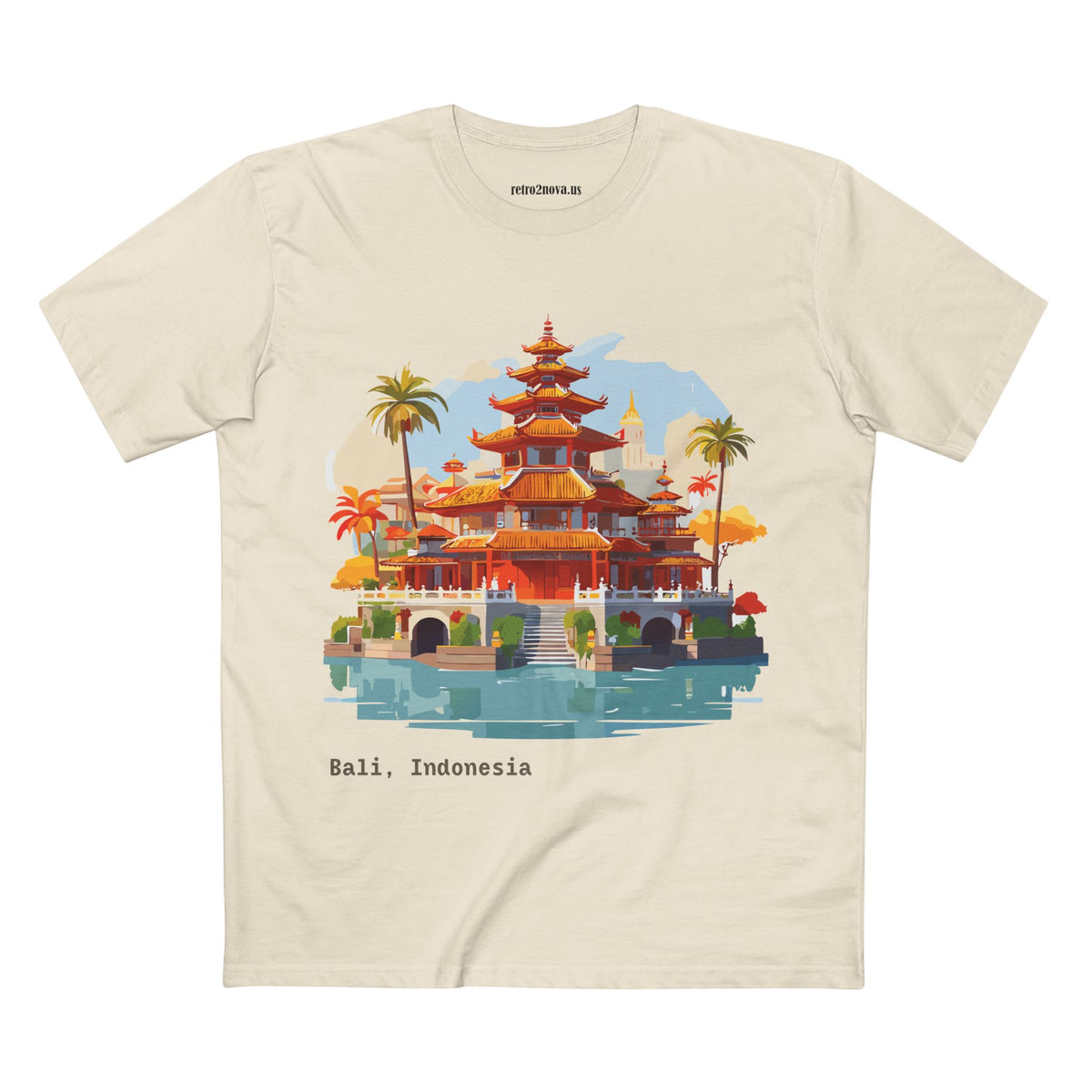 Bali Temple Illustration Tee | Indonesia Travel Shirt