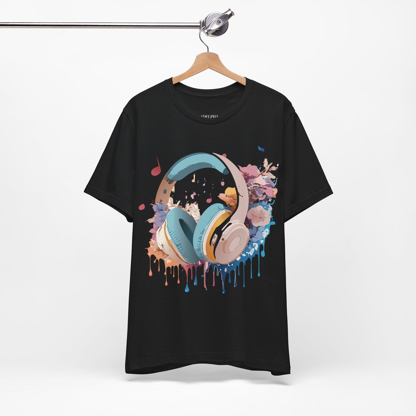 Music Graphic T Shirt Unisex Short Sleeve Tee Adelpha Vintage Inspired Art For Casual Everyday Wear