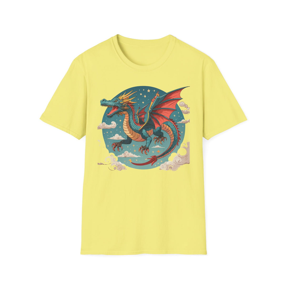 Dragon Graphic Tee Gildan Unisex 100 Cotton Tee Shirt with Animal a31