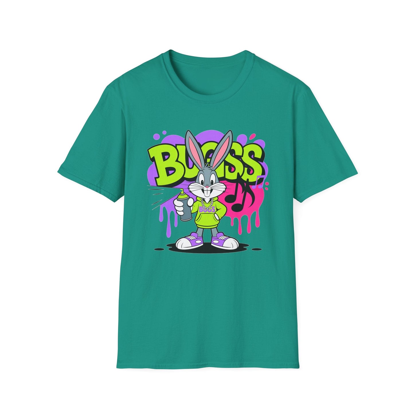 Cartoon T Shirt With Animation Unisex Funny Animals Tee Softstyle Gildan 64000 Apparel