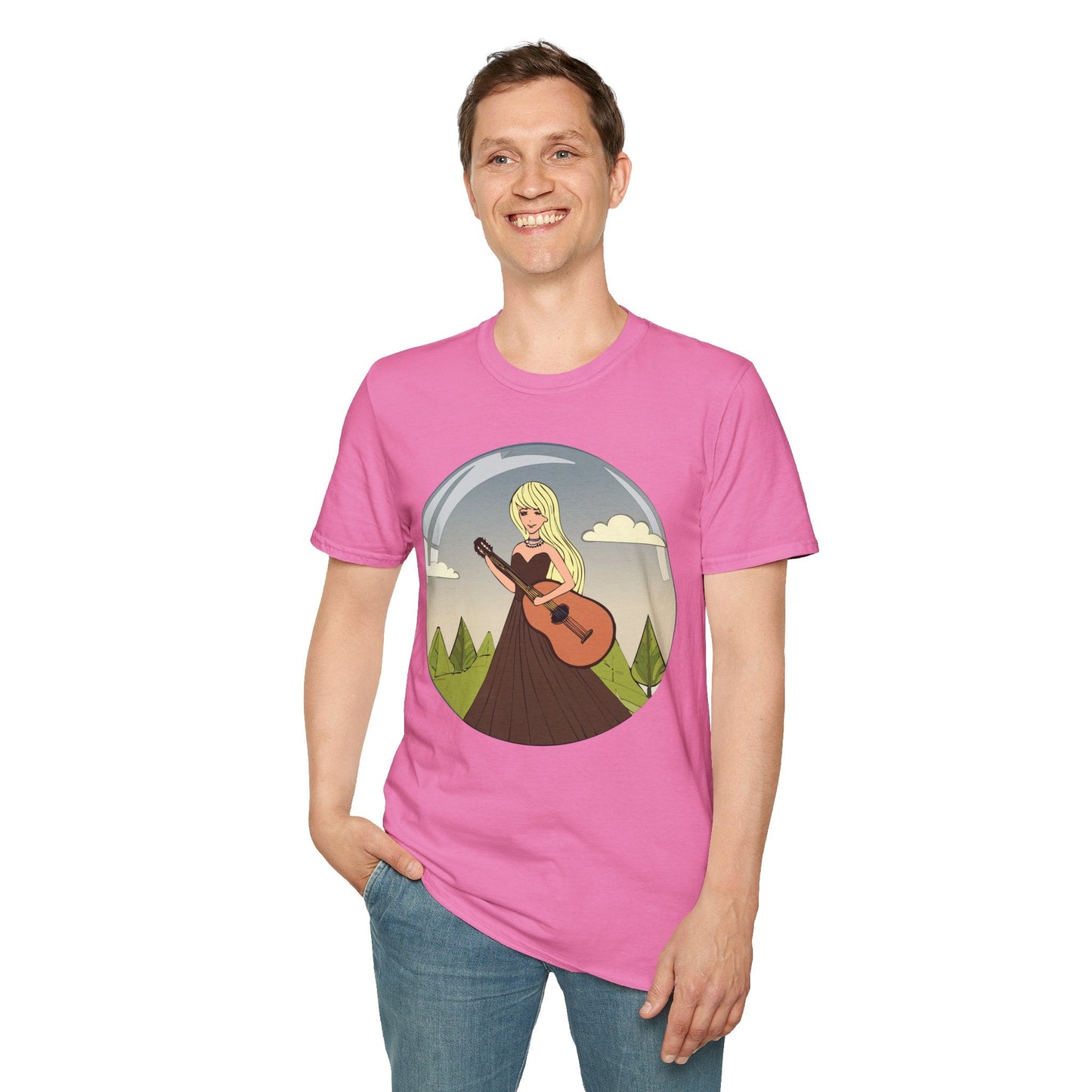 Womens Graphic T Shirt Art Design Tee Softstyle 100 Percent Ring Spun Cotton Short Sleeve