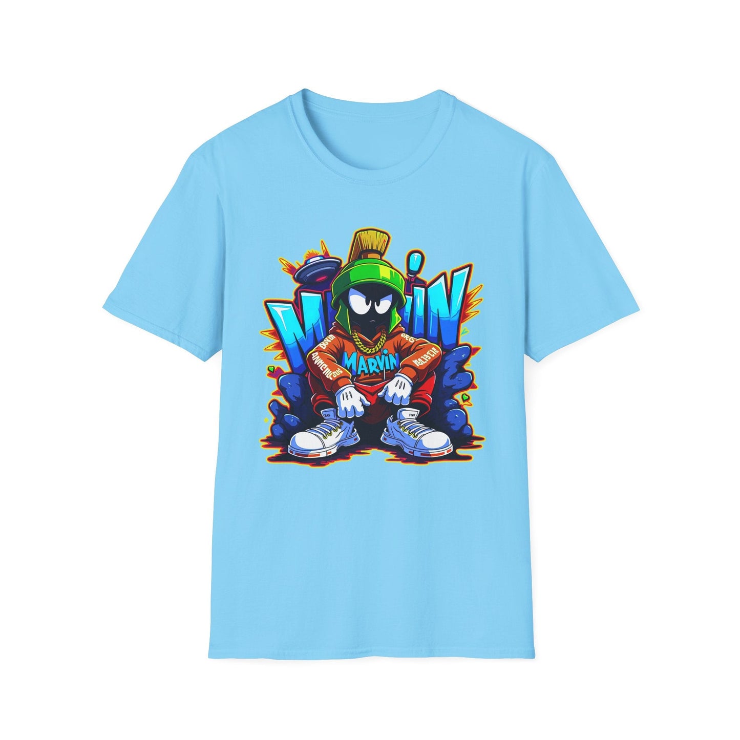 Unisex Cartoon T Shirt With Funny Animals Animation Graphic Gildan Softstyle 64000