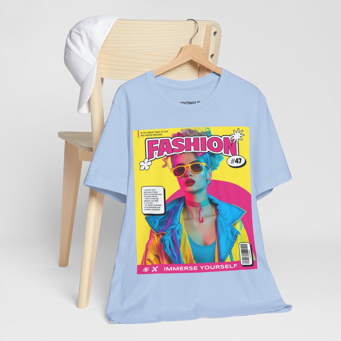 Magazine Cover Shirt Unisex Jersey Short Sleeve Tee Lightweight Breathable Fabric