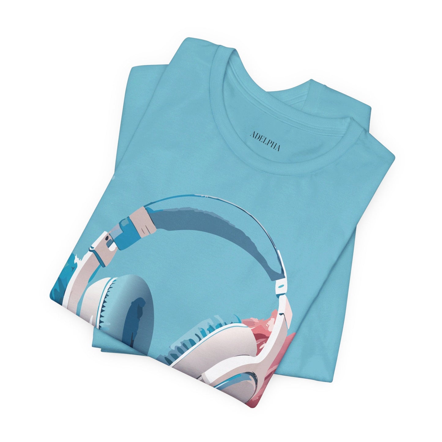 Music Graphic Unisex 100 Cotton Vintage Art with Musical Elements Tee 92