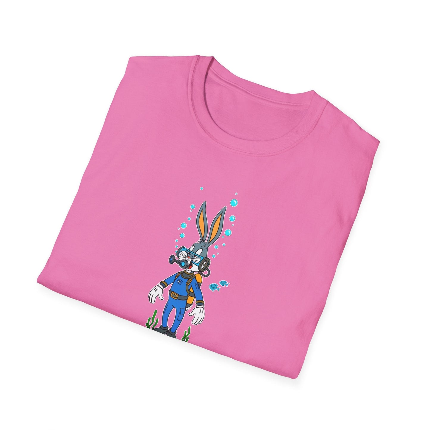 Bugs Bunny Animation Shirt Unisex T Shirt Cartoon Design Tee 100 Percent Cotton Gildan Softstyle
