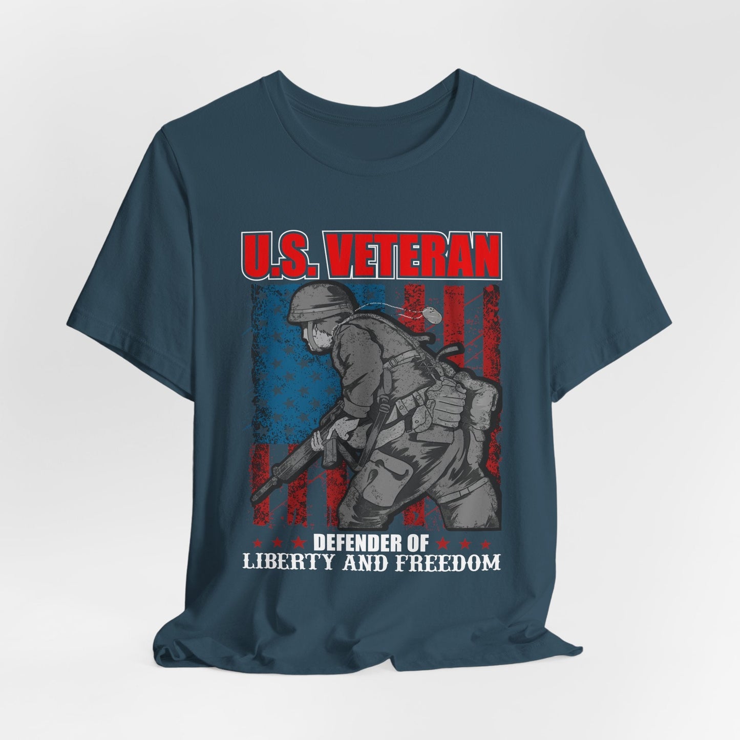 Army Veteran Patriotic Graphic Design Unisex Cotton T-Shirt v31