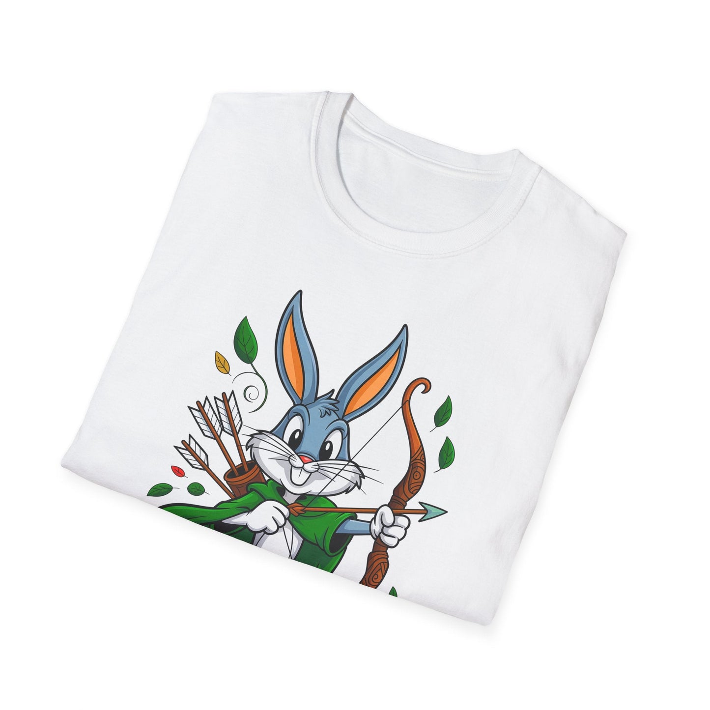Cartoon Bunny Graphic Unisex Cotton Animal Animation Artwork Design Tee 2