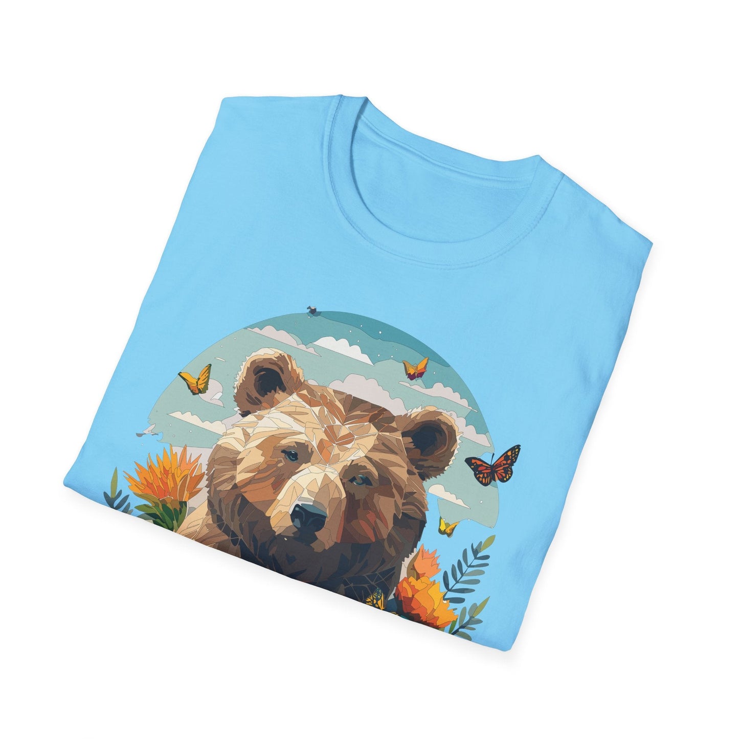 Bear T Shirt Unisex Teddy Bear Tee Softstyle 64000 One Hundred Percent Ring Spun Cotton Short Sleeve