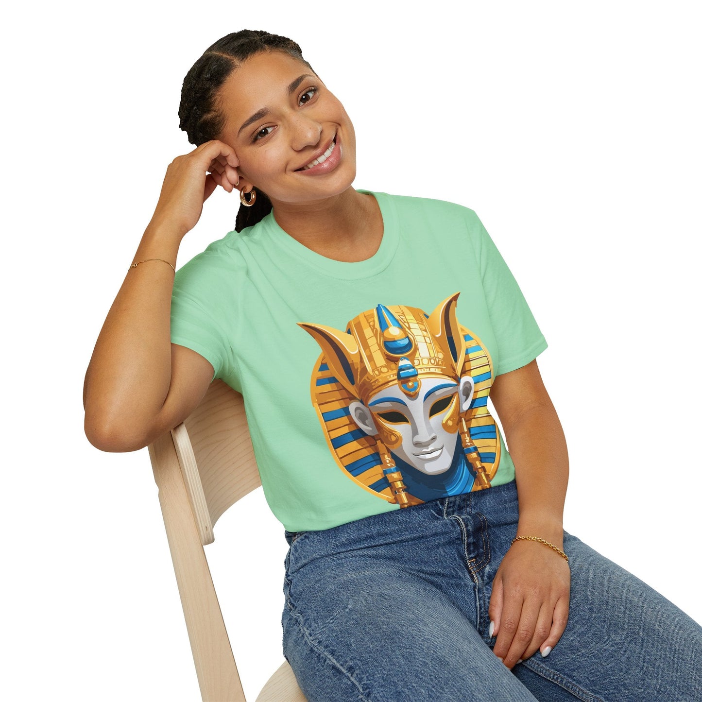 Mask Tee Shirt Unisex Masquerade Design Artwork Gildan Softstyle 64000 Cotton Tee