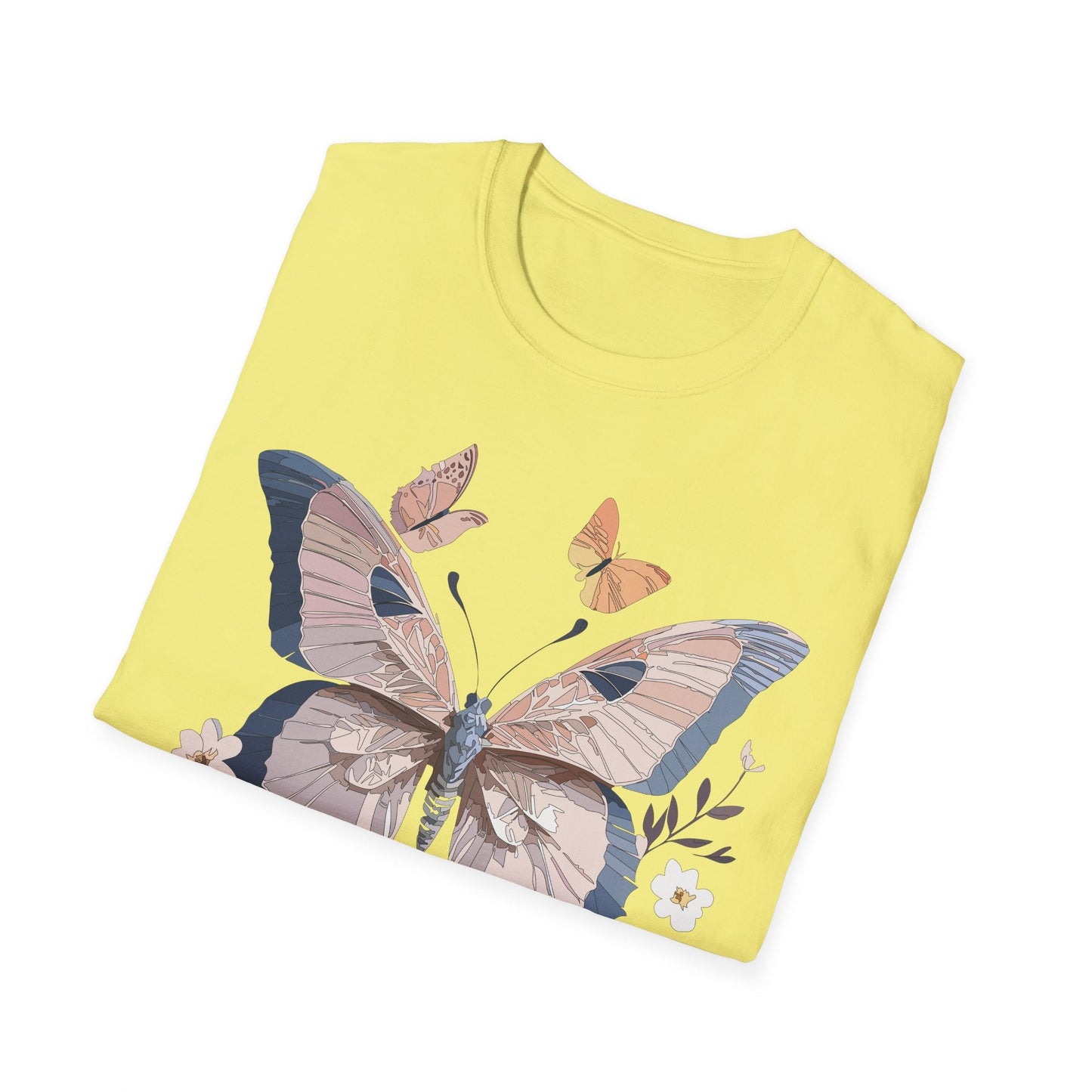 Butterfly Shirt Unisex T Shirt Monarch Print Gildan Softstyle 64000 Cotton Tee Quality