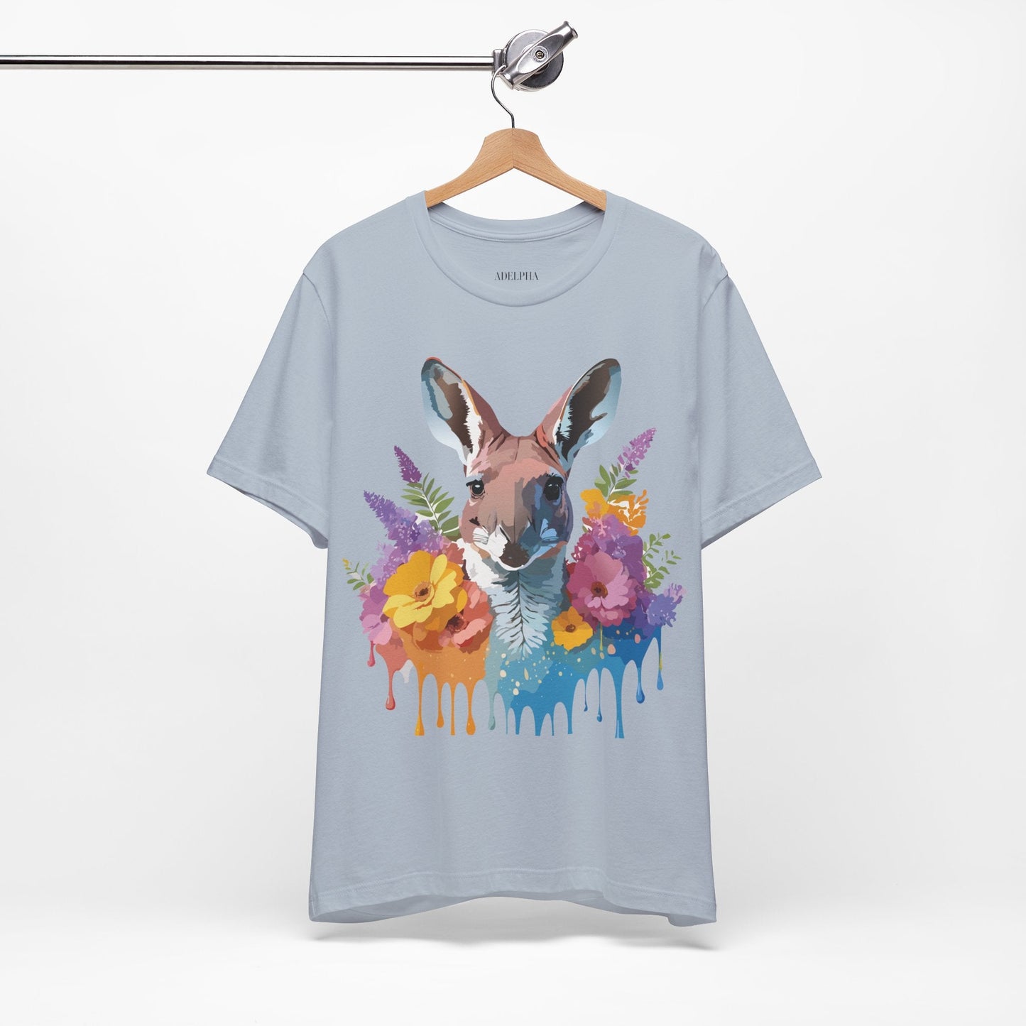 Kangaroo Graphic Unisex 100 Cotton Vintage Animal Artwork Tee 8