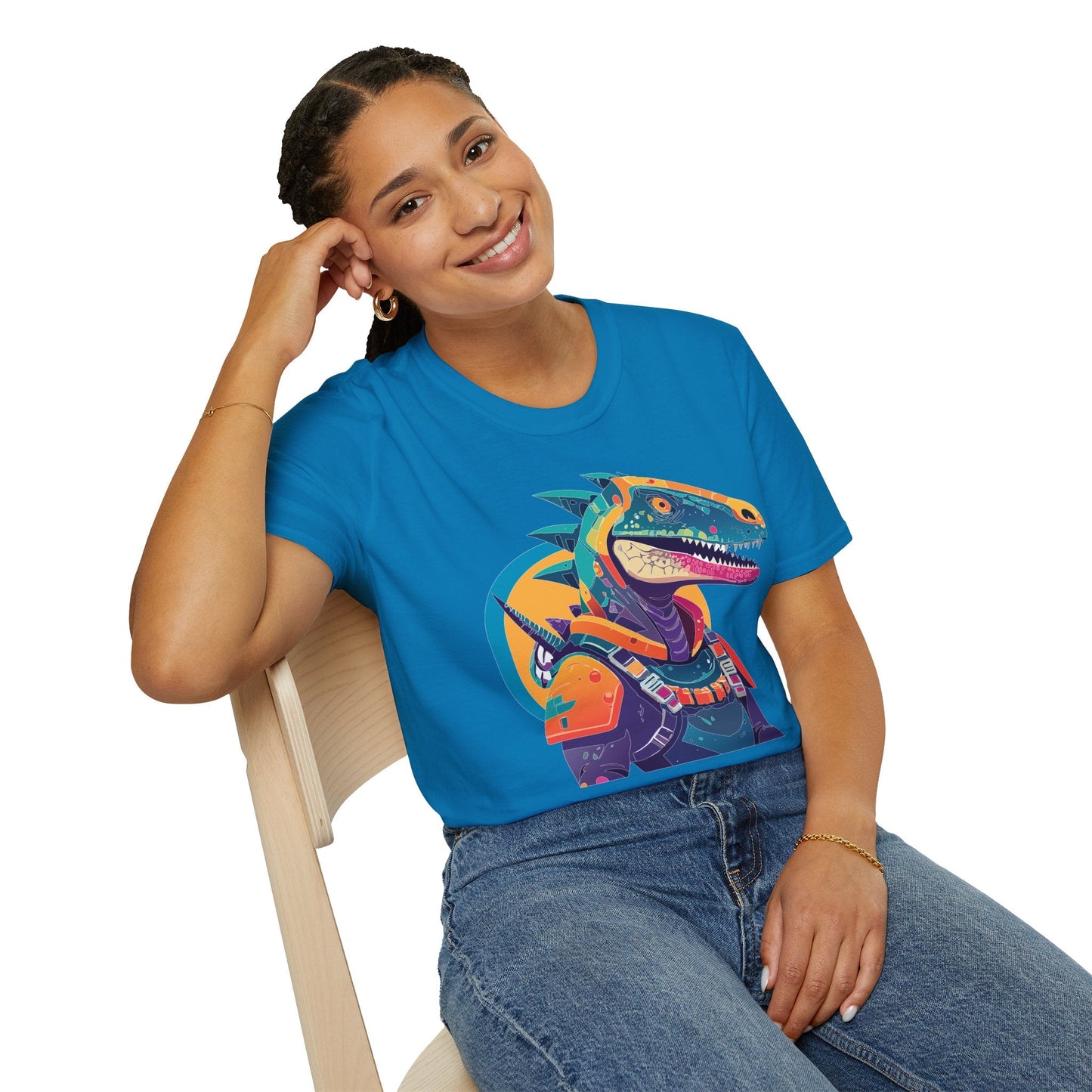 Unisex Alien Cosmos Shirt With Art Design Gildan Softstyle 64000 Short Sleeve Tee