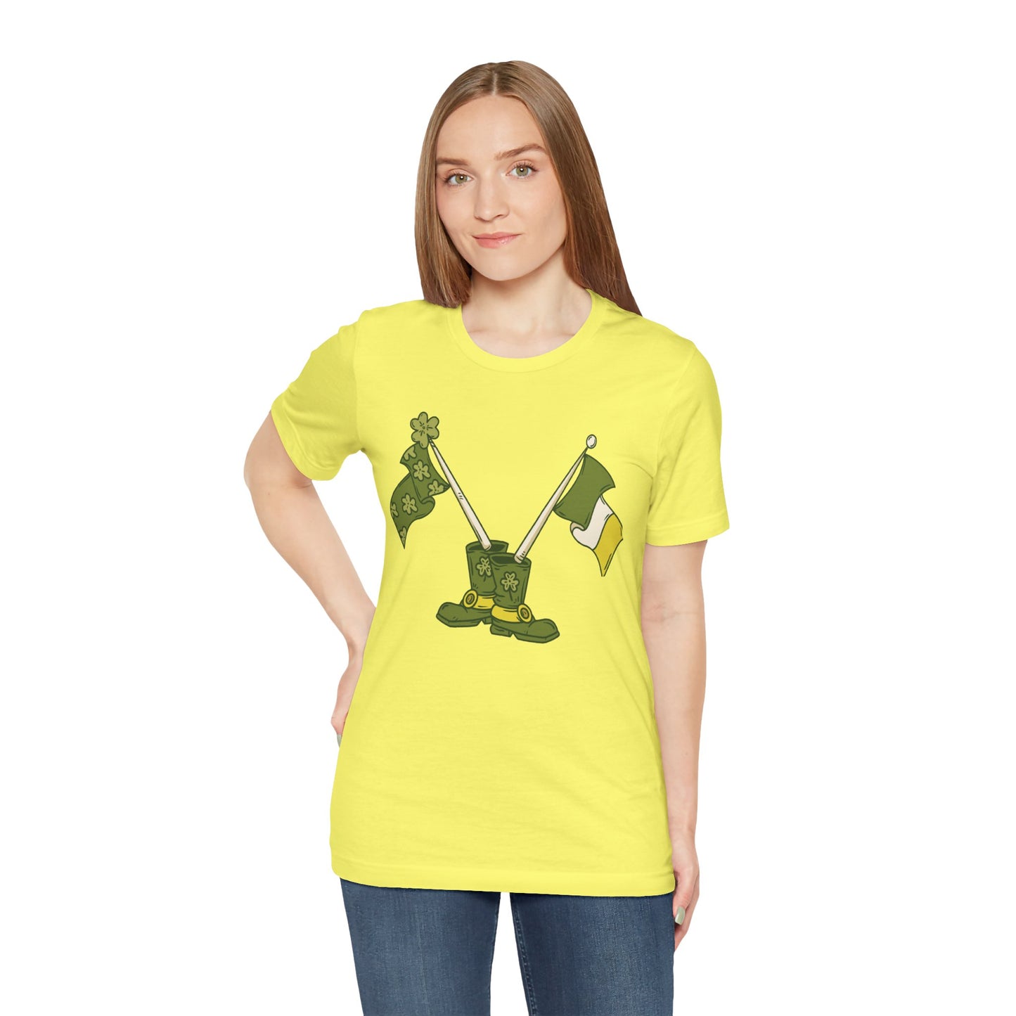 Unisex Cotton Tee Shirt with Lucky Prints