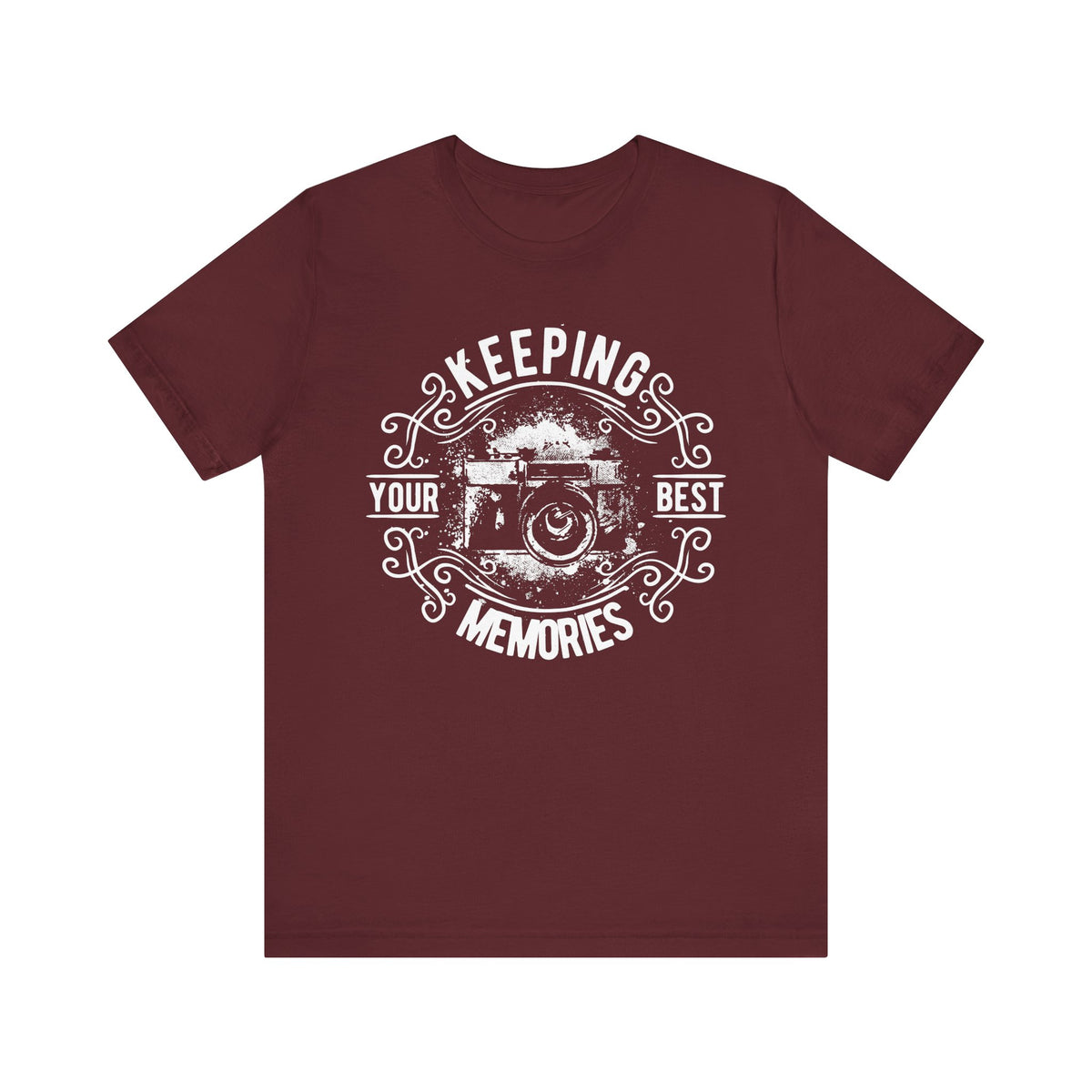 Keeping Your Best Memories T-Shirt Vintage Camera Graphic T-Shirt A-5