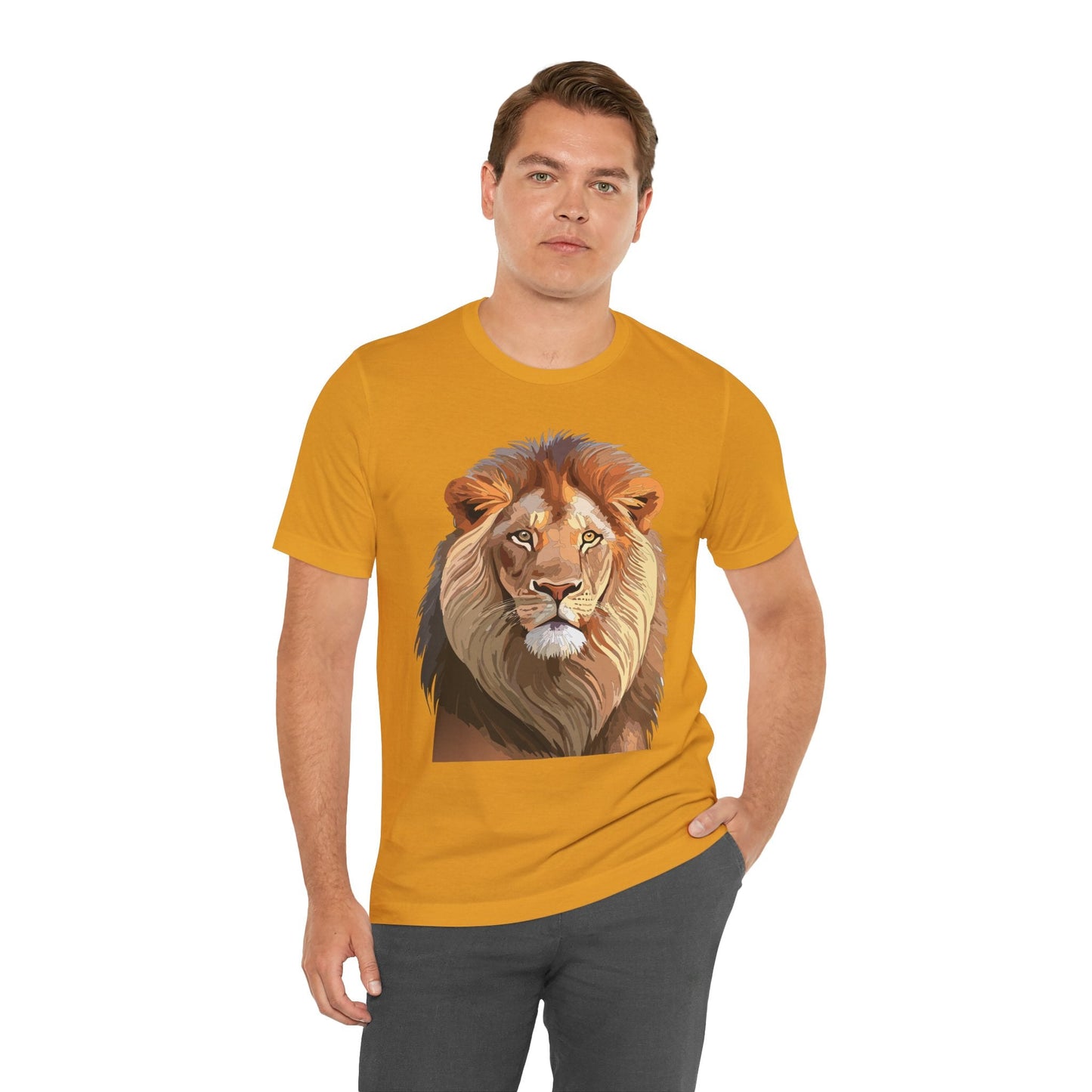 Unisex Animal Graphic Tee Shirt With Wild Animals Art Design For Everyday Wear Casual