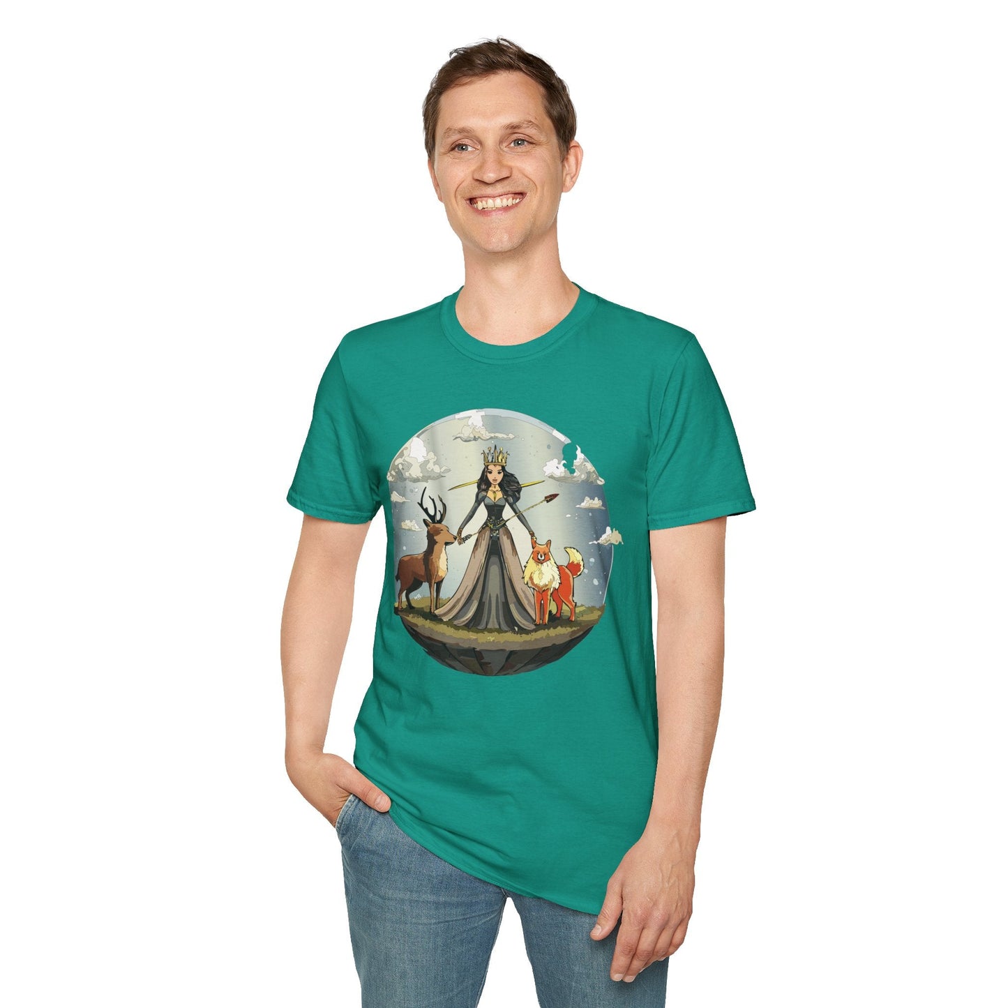 Womens Graphic T Shirt Art Design Tee Softstyle Gildan 64000 Cotton Comfort Fit Casual Wear