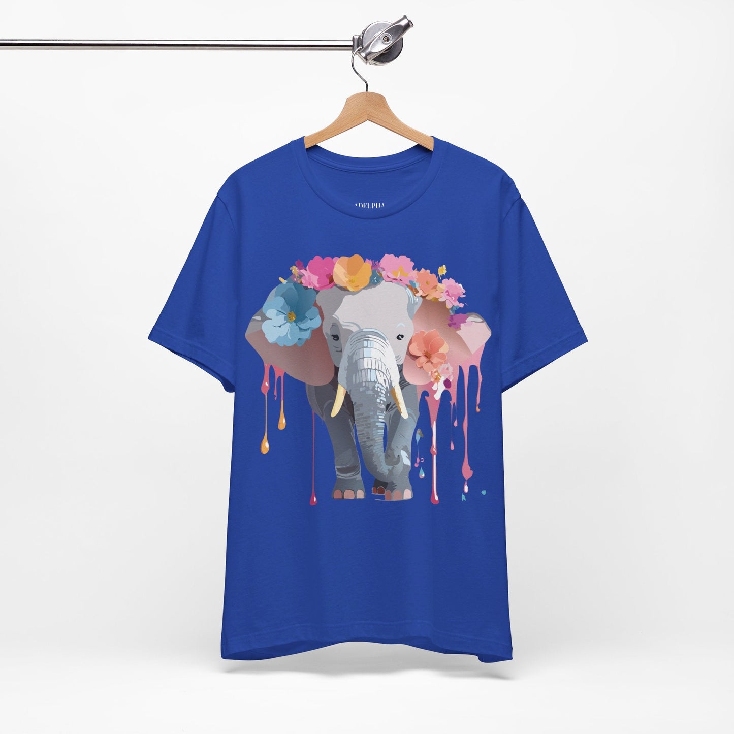 Vintage Inspired Adelpha Elephant Graphic T Shirt Unisex Short Sleeve Premium Artwork