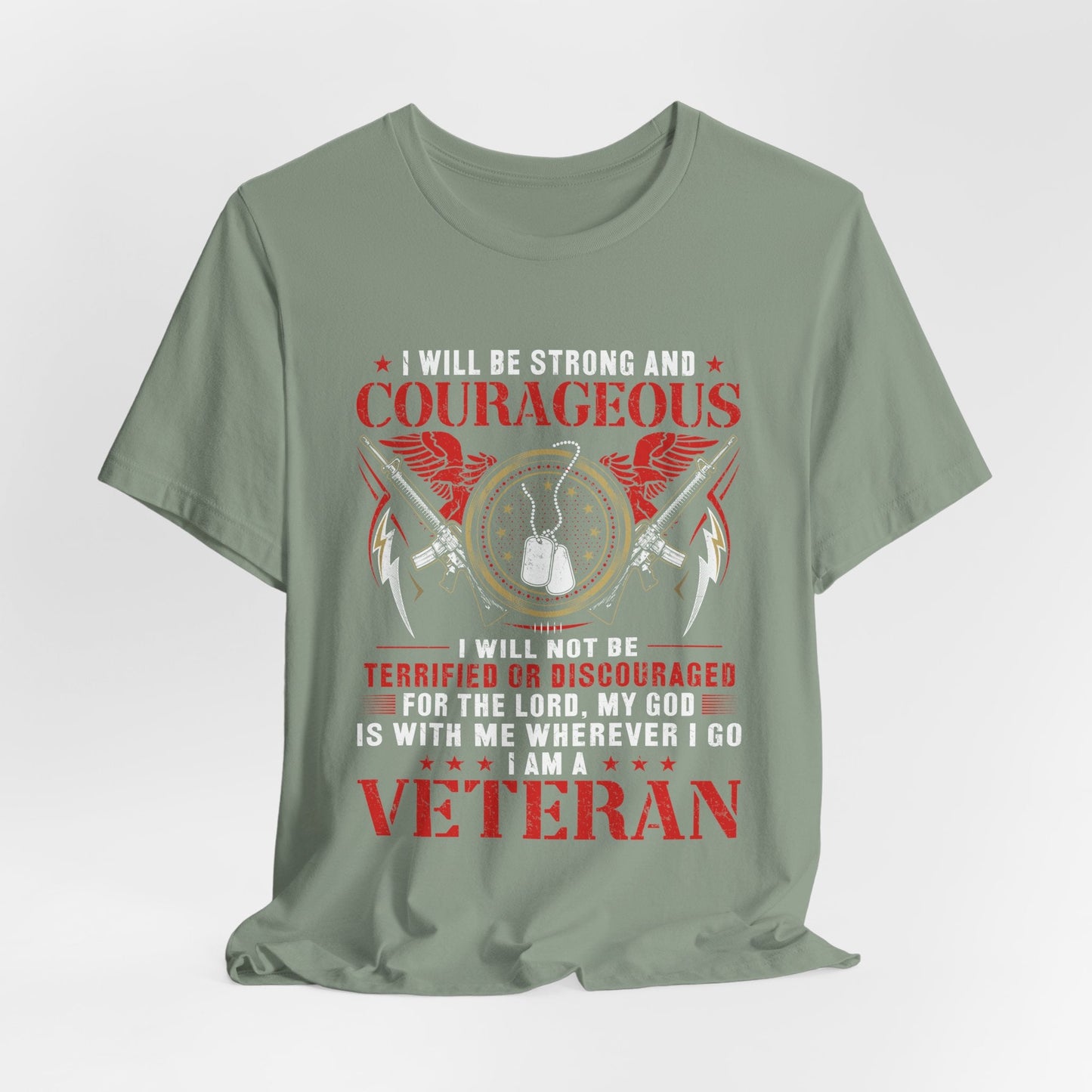 Army Veteran Patriotic Graphic Design Unisex Cotton T-Shirt v37