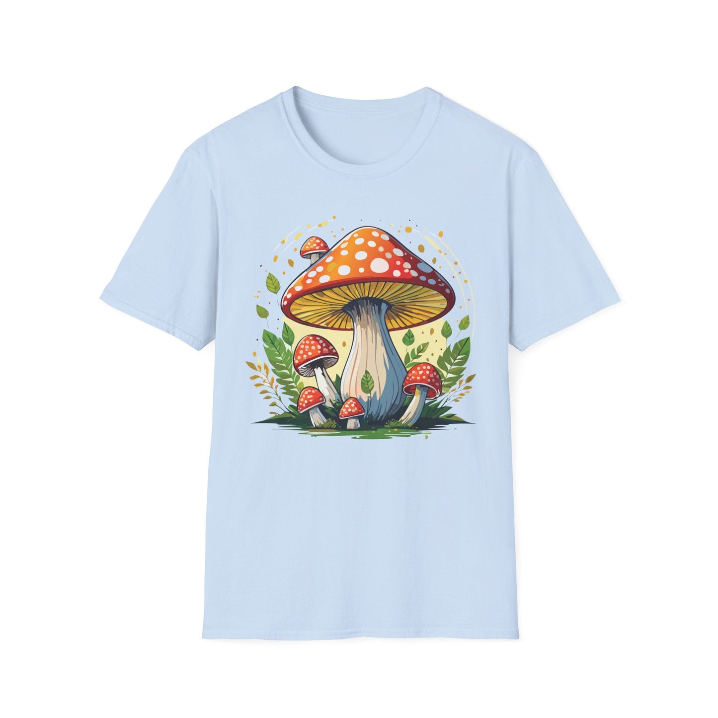 Mashroom Tee Shirt Unisex Funny Mashroom Design Softstyle 64000 Ring Spun Cotton Tee
