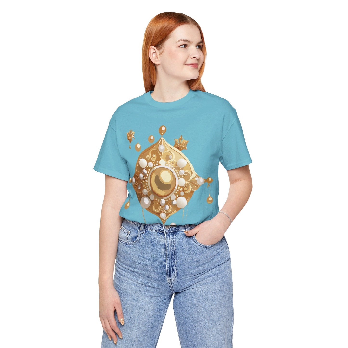 Jewelry Graphic Unisex 100 Cotton Vintage Treasure Art T-Shirt 32