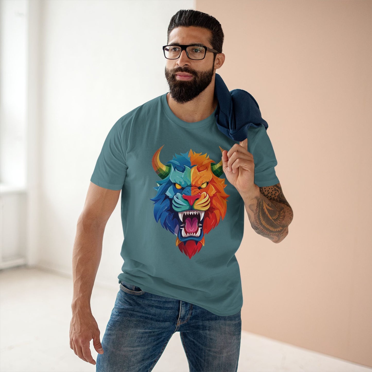 Cartoon Monsters Graphic Unisex 100 Cotton Staple Tee 17