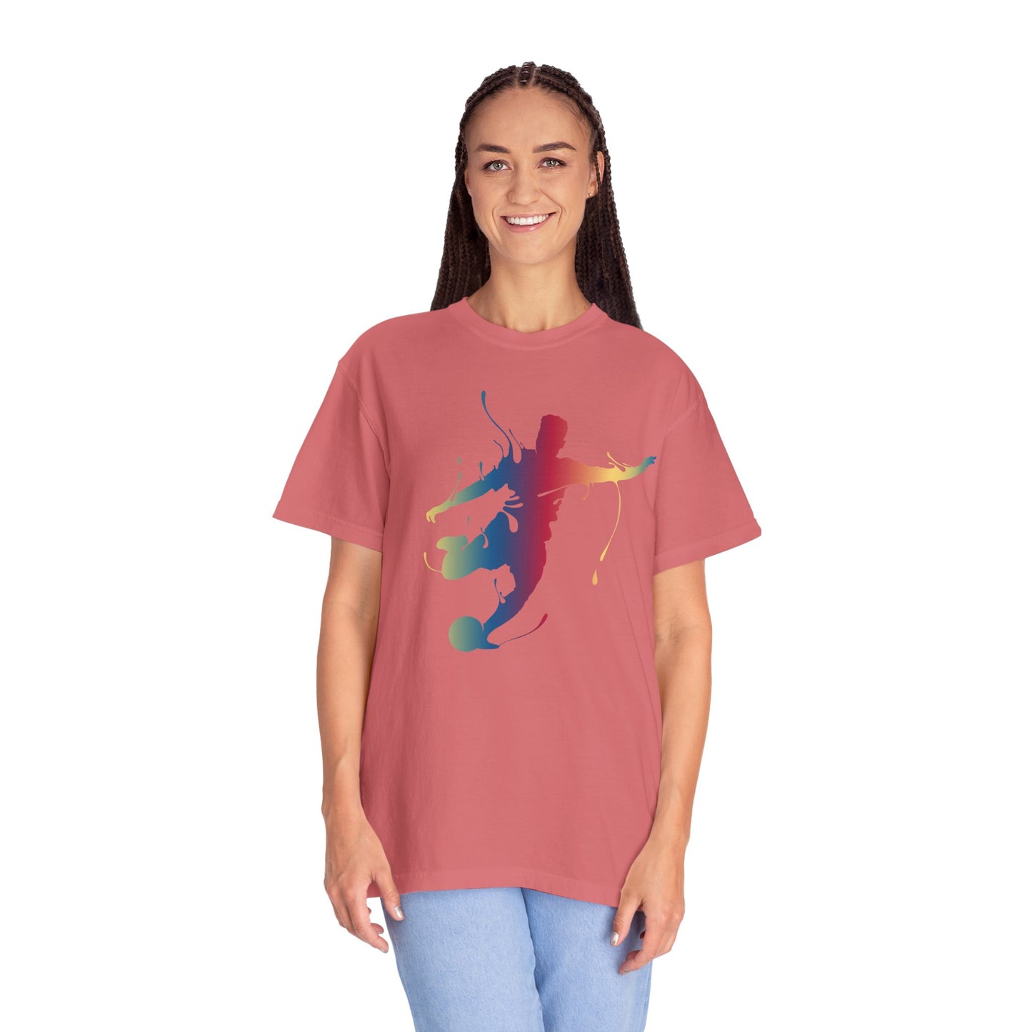 Unisex T-shirt with sports art design